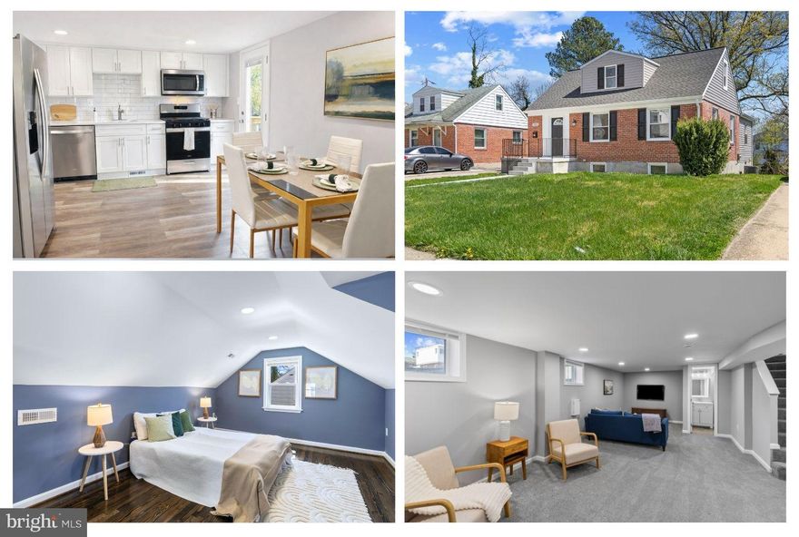 This is the one! Renovated with intention, this home pairs stylish finishes with a well-considered layout, offering the ease of main-level living. Pull onto your quiet street and enjoy the convenience of your own 2-car parking pad, then make your way to the quaint front porch. Step inside to a cozy living room that immediately sets an inviting tone, complemented by new flooring, fresh paint, and recessed lighting that continues throughout the home. Just off the main living space - and ideally positioned near both the front door and kitchen - a well-designed drop center doubles as a butler’s pantry, keeping grab-and-go essentials neatly organized while adding valuable storage to support the kitchen. Speaking of kitchen, it’s guaranteed to impress. Imagine cooking and gathering here, surrounded by modern cabinetry, sprawling quartz countertops, a stylish backsplash, and stainless steel appliances. With space for a dining table, this is truly the heart of the home. A tucked-away rear bedroom is ideal for a home office or guest room, while two additional bedrooms and a modern full bathroom are grouped in their own private wing. Upstairs, the entire third level is dedicated to the Primary Suite, featuring a spacious bedroom and a spa-like bathroom. And then there’s the basement - a true showstopper. This is your go-to space for movie nights, sports matches, game night, and effortless entertaining, complete with a full bathroom for added convenience. In the warmer months, step outside to your expansive backyard - perfect for gardening, barbecues, and lawn games, with easy access to lower-level storage for your mower, grill, and outdoor essentials. 5315 Midwood Ave is reimagined, renovated, and ready for you to move in; schedule your showing today!