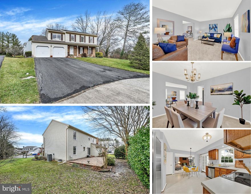 OPEN HOUSE SATURDAY FEB. 3RD 12 - 2.  Nestled on a tranquil cul-de-sac in Nottingham, this charming 4-bedroom, 2.5-bathroom Colonial welcomes you with a lovely front porch and a 2-car garage. The bright and airy floor plan invites natural light to dance across the freshly painted main level. Step into the eat-in kitchen, featuring modern appliances, a slider to the rear patio, and a seamless connection to the family room. Bask in the glow of natural light in the family room, courtesy of the large bow window, and cozy up to the wood-burning fireplace.

Retreat to the primary suite, where vaulted ceilings, a primping area with a vanity outside the primary bath, and a spacious walk-in closet await. Three additional generously sized bedrooms and a hall bath complete the upper level. Consider converting the large hall closet to bring laundry to the bedroom level for added convenience.

The unfinished lower level, equipped with plumbing rough-in for an additional bath, presents a canvas for your imagination. Whether you dream of a recreation room, home theater, den, office, home gym, or crafting space, this area offers endless possibilities.

UPDATES: Microwave 2023, Water Heater 2003, Range (GE Profile) 2008, Clothes Washer (LG) 2012, Clothes Dryer 2014, Dishwasher (Kitchenaid) 2006, Anderson Patio Door 2014, Roof Architectural Shingle 2010, Trane HVAC 2003