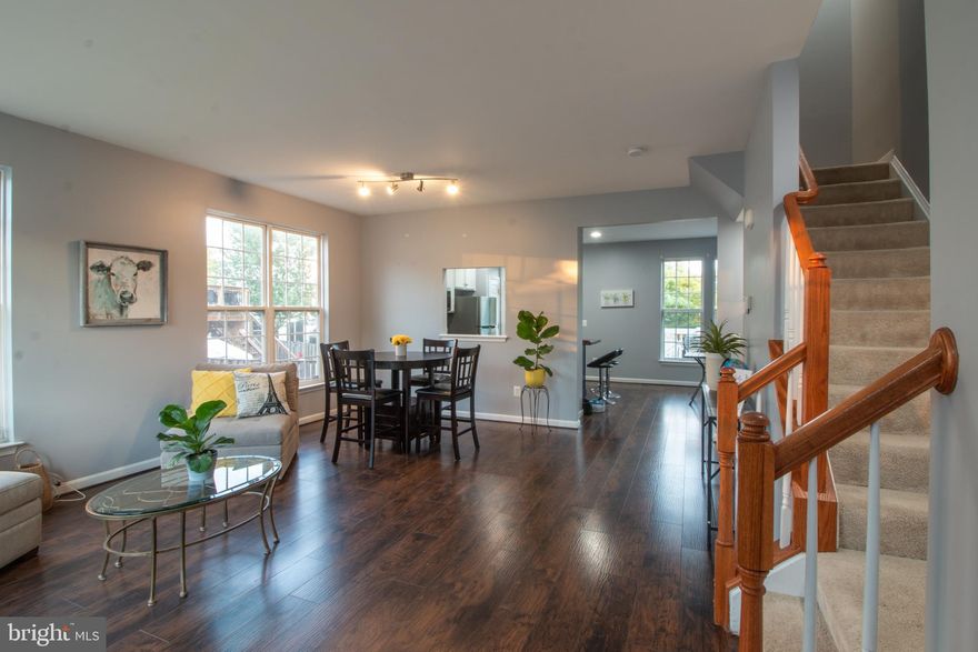 This beautiful end townhouse, bright and full of natural light, boasts 3 spacious bedrooms and 2 full bathrooms on the second floor, along with a convenient laundry area. The main floor features a stunning open floor plan, perfect for modern living, and includes a half bath for guests. The kitchen is a chef's dream with stainless steel appliances and a versatile island for additional prep space and casual dining. The basement offers a den that can be used as an office or bedroom, a full bathroom, extra storage, and a walk-out with sliding doors that flood the space with natural light. Outside, enjoy a large backyard complete with a shed and a just painted beautiful deck, perfect for outdoor relaxation. The backyard is fully fenced, ensuring privacy and security, and was installed in 2021. This home offers a perfect blend of comfort and style, making it an ideal choice for families or individuals seeking a welcoming and contemporary living space. Contact us for more details and to schedule a viewing!