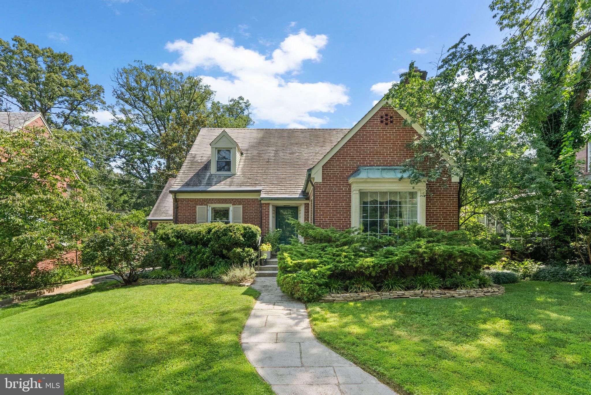 Gorgeous all brick Cape Cod tucked right in the middle of the Town of University Park! Copper gutters and downspouts, new shutters, replacement windows and a beautifully manicured lawn give this a 10+ for curb appeal! Ideal for main level living (aging in place works well) and there's plenty of room for family and guests. An entry foyer leads you to a spacious, light-filled living room with a marble surround, wood burning FP and decorative mantle, a separate, formal dining room with chair rail & crown molding, a bedroom and hall full bath, an updated and a fully equipped kitchen with pantry that leads to a rear sunroom with bay window overlooking the rear yard. The upper level features 2 bedrooms and a hall full bath. Uncommon in most older homes, there are multiple storage areas and an abundance of closets. The lower level boasts a knotty pine recreation room with fireplace and built-in shelving, a half bath, a storage/utility room, a wet bar and a laundry room with W/D and utility sink. Outdoor exit from the attached storage area takes you to the back yard. Its location within the community allows easy access to UPES, the Town park, tennis/pickle ball courts and the playground. Commuting is made easy as major transportation routes (295, 95, 495, 50), Marc Train and The PG Metro Station and College Park Metro Station are just a few minutes away. The Trolley Trail affords accessibility to a myriad of local parks and recreation. All of the wonderful amenities of the Rt, 1 Corridor (The Station at Riverdale Park-Burtons, Denizens, Golds Gym and so much more, Riverdale Park-Riviera Tapas, Banana Blossom Bistro, 2Fifty BBQ, Town Center Market, Farmers Markets, and The University of Maryland College Park Campus! and soon The Purple Line will be up and running. Hurry, as this one won't last long!