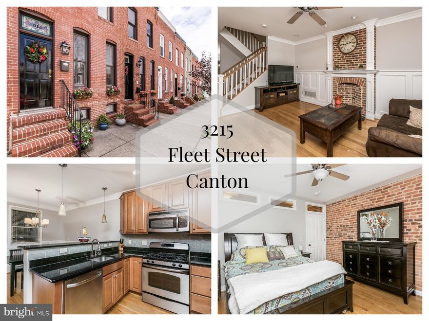 READY FOR IMMEDIATE MOVE-IN!  Parking Pad+Rooftop Deck+3 Bed/3 Bath home = Amazing! Main level includes Living room, Kitchen w/granite counter & stainless steel appliances and sep Dining room. On the upper level are 2 Master Bdrms ea w/private Baths & walk-in closets. Lower level find the 3rd Bdrm or Fam room & full bath. Head up to the Rooftop deck for stunning views of Charm City. Currently 3yr CHAP Tax credit remains.