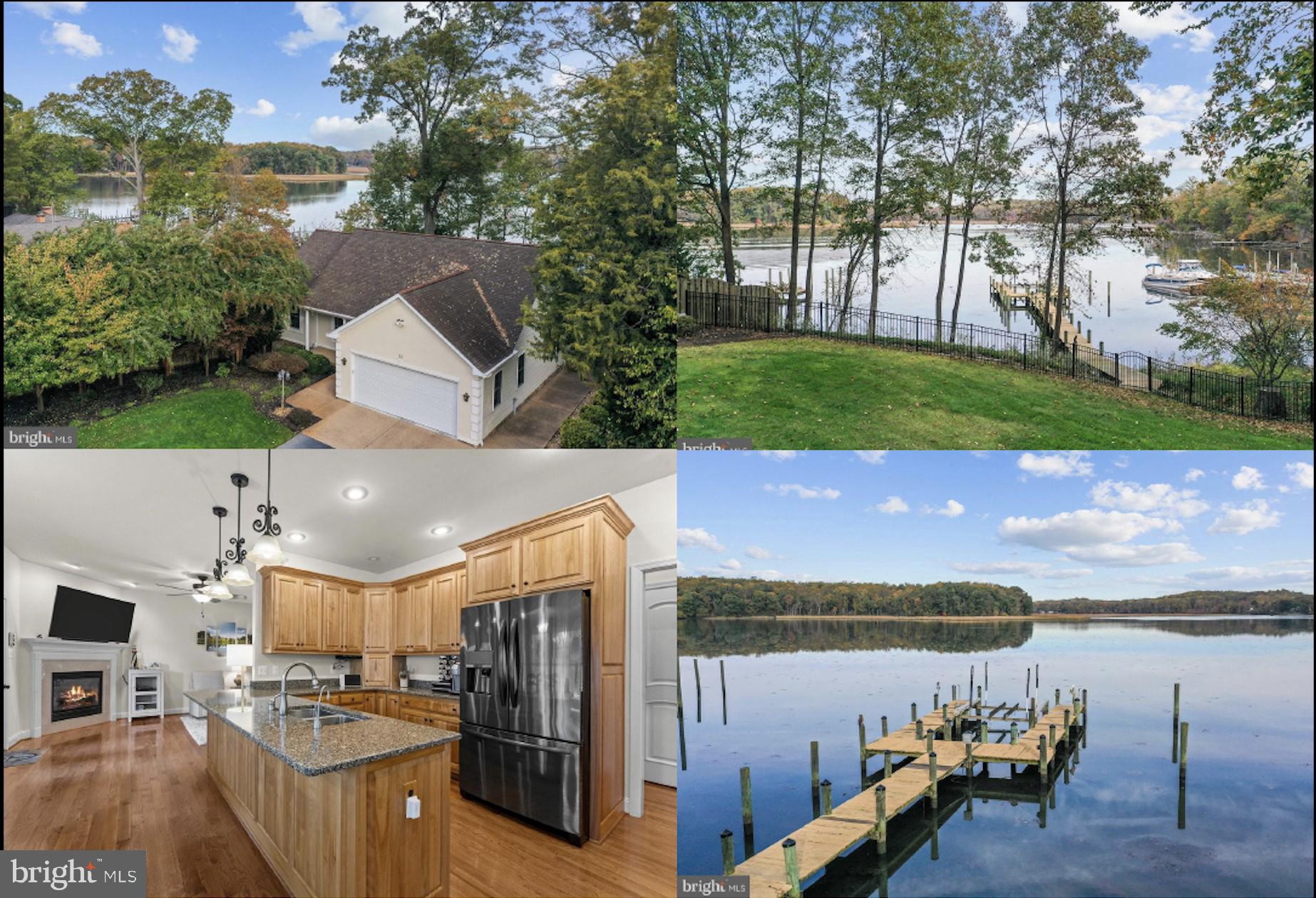 Welcome to the River – A Waterfront Retreat on Accokeek Creek
Wake up to panoramic water views and end your day with sunsets over Accokeek Creek. Set on 1.12+ acres with 120 feet of navigable waterline, this rare property offers direct access to the Potomac River and uninterrupted natural scenery, protected by the Crows Nest Preserve. Enjoy boating, kayaking, paddleboarding, or fishing from your private 125-ft dock—complete with power, water, and a Golden boat lift.
A stamped concrete walkway leads to a welcoming front porch and 3,650 sq ft of two-level finished living space. The main level features oak hardwood floors, granite kitchen countertops, soft-close drawers, two bedrooms—including the primary suite—two full baths, and a sunny breakfast area that opens to a new deck overlooking the water.
The finished lower level offers a guest suite, wet bar, theater/rec room, and walk-up access to the patio to backyard. Outdoor living includes a large hot tub, patio with gas line for grilling, and lush landscaping with Rainbird irrigation.
A 32x50 detached boathouse/garage with HVAC, half bath, laundry hook-ups, and space for a boat, RV, or workshop completes the offering.
Two Generac generators, EV charger, Verizon internet
No HOA. Just 6 miles to VRE.
Major and recent upgrades include:
•