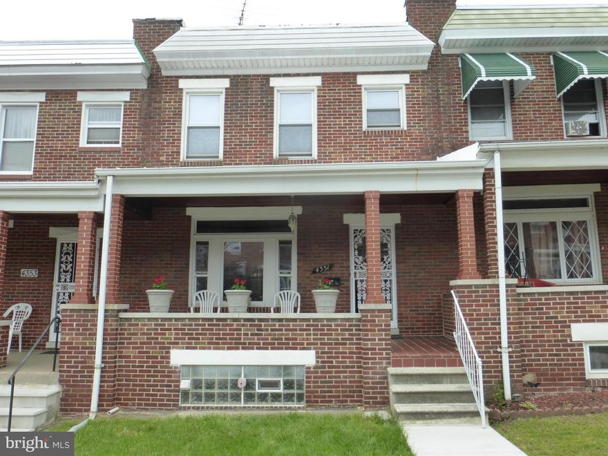 Pristine brick row house, Shows pride of ownership. Comes with updated  stainless steel  appliances, beautiful hardwood floors, wall to wall carpet, fresh paint and interior finish. Basement classic exposed brick walls. Tiled front porch. Fenced rear yard with driveway to garage, and much, much more. HMS Home Warranty for your peace of mind.Own for far less than rent. Move in right away!