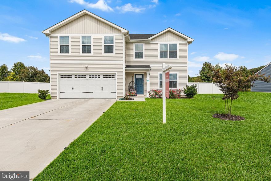 This beautiful 2023-built, 2-story Colonial offers 5 bedrooms, 2.5 baths, and over 2,220 square feet of thoughtfully designed living space. Beautiful luxury vinyl plank flooring flows seamlessly throughout the spacious main level, creating a warm and inviting feel the moment you step inside. Enter through the foyer into a wide-open flex space and great room that connects effortlessly to the dining area and gourmet kitchen. The kitchen showcases a large island, stainless steel appliances, granite counters, ample storage, and a bright eat-in area. From here, step out to a level, fenced backyard designed for entertaining with a large patio and gazebo. The gazebo and outdoor furnishings convey, allowing for immediate enjoyment of this wonderful space. The home’s exterior is equally impressive, with beautifully landscaped grounds, a 2-car garage featuring a wide driveway for additional parking, plus an EV charging station and outdoor security lighting. Upstairs, you’ll find four generous bedrooms, a full dual-vanity bath, and a versatile loft—perfect as a lounge, playroom, home office, or easily converted into a fifth bedroom. The luxurious primary suite includes two walk-in closets and a spa-like en suite bath with a double vanity and oversized shower. Just minutes from downtown Cambridge and Route 50, Heron Point North offers an unbeatable location. Spend weekends exploring the Choptank River and Chesapeake Bay, fishing from the Bill Burton Pier, or enjoying the trails, playground, and beach at Sailwinds Park. The Choptank Lighthouse, River Marsh Golf Course, and countless waterfront restaurants are close at hand. Cambridge is also ideally situated near Easton, St. Michaels, Oxford, and Tilghman Island, with Blackwater Wildlife Refuge nearby for outdoor enthusiasts. Whether you’re dining, shopping, or sampling a local craft brew at RAR Brewing, you’ll love the lifestyle that comes with calling Heron Point North home!

Mortgage savings may be available for buyers of this listing