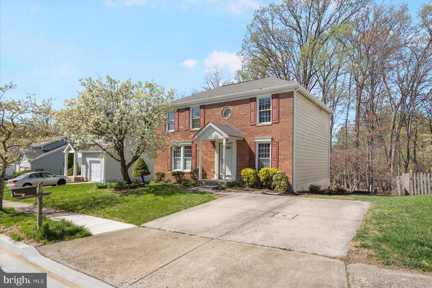 Refreshed and Ready to Go is this 4 Bed / 2.5 Bath Brick Front Colonial in the Desirable Community of Britinay Hill. The home offers a Spacious Front Living Room, Separate Dining Room, Eat In Kitchen and Family Room off the Kitchen with Wood Burning Fireplace. The 2nd floor offers 4 bedrooms to include the large primary bedroom and primary bath with double vanity, soaking tub and step in shower. The hall bath offers a double vanity, tub/shower combo and a sky lite to provide plenty of natural light. The home offers the convenience of 2nd floor laundry. The full unfinished but improved lower level offers a fresh start to the next owner with a rough in for another bathroom and walk out level to the back of the property with wooded views. The back covered screened in deck offers a great space for entertaining and a soothing space for tranquil mornings and evenings to sit out and experience all that nature brings. This home is awaiting your arrival!!!!!