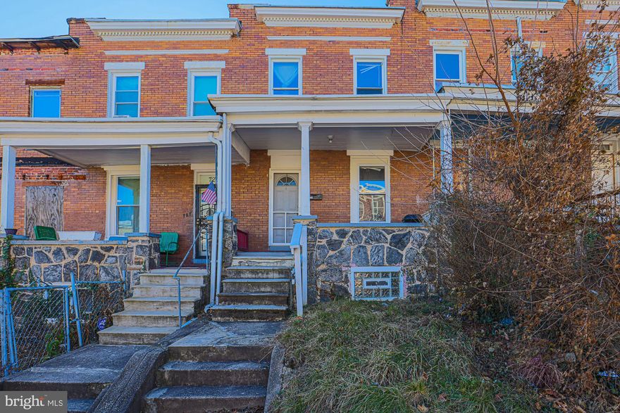 **PROPERTY TO BE SOLD AS IS**
Three bedroom, one and a half bathroom Baltimore home. Located near all major highways, this property offers so much potential!