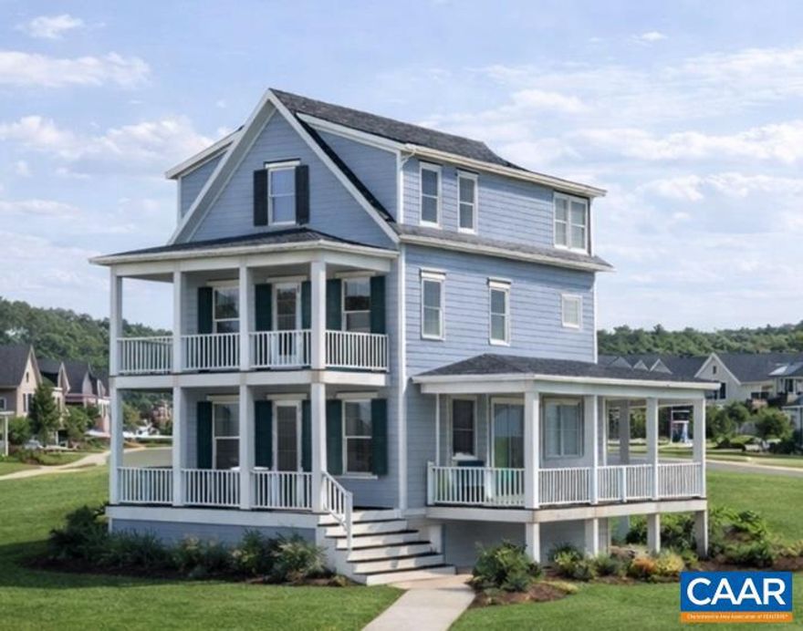 Low Country charm with this 3 bedroom/2.5 bath home to-be-built on homesite 148 by highly regarded local custom builder in the final phase of LOCHLYN HILL in Albemarle County. This classic Charleston-style home offers ample outdoor living space with double front porches overlooking Pen Park golf course and a kitchen side porch for al fresco dining fronting community green space The thoughtful layout and high-quality finishes make this kitchen a focal point of the home, featuring custom-designed, furniture-grade cabinetry with inset doors, a spacious island, and a professional-grade 5-burner gas range. Upstairs the primary suite enjoys its own floor with a full porch and convenient laundry. Two additional bedrooms and a full bath on the upper level. Rear garage entry with mudroom and storage on the terrace level. A fantastic opportunity to own a beautifully crafted home in a sought-after neighborhood known for its community atmosphere and close proximity to downtown Charlottesville. Choose this plan or design/build a home to your exact specifications.,Granite Counter,Painted Cabinets,Wood Cabinets,Fireplace in Great Room