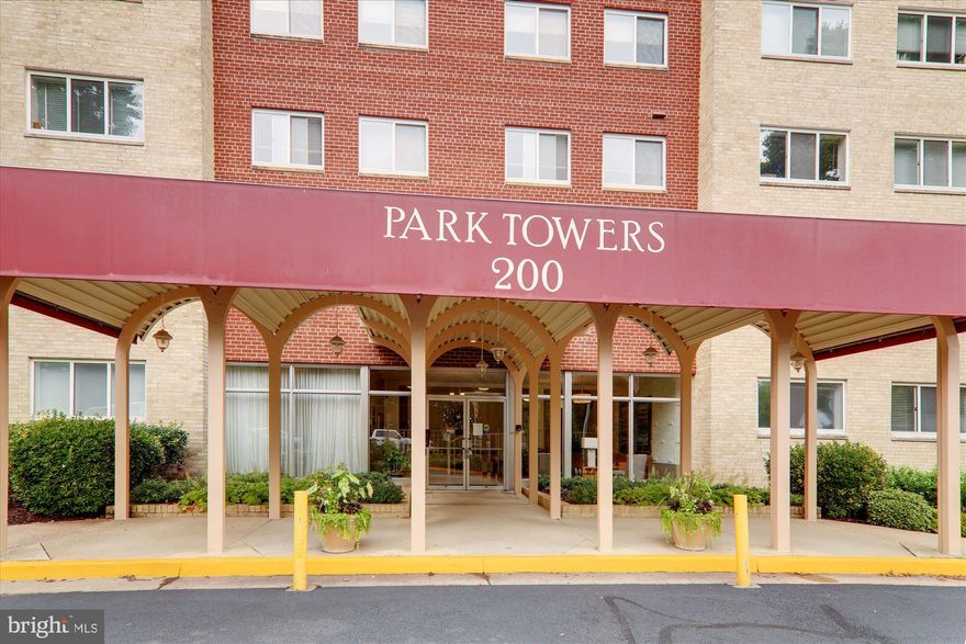 Amazing remodeled condo in sought after Park Towers in downtown Falls Church City!  A beautiful 4th floor 744sf 1 bedroom, 1 bath condo with a fantastic view of Falls Church City.  The kitchen has been remodeled with granite counters, fabulous tile backsplash and wood cabinets.  The bath has been remodeled with custom large ceramic tiled shower and flooring.  The location is incredible!  Just a stroll to all the downtown Falls Church city restaurants and shops.  You can't beat this location!.  Condo provides ample parking, a party room, an extra storage room, and bike storage.  You are a stone's throw to all that is Falls Church city.  It's a must-see!
