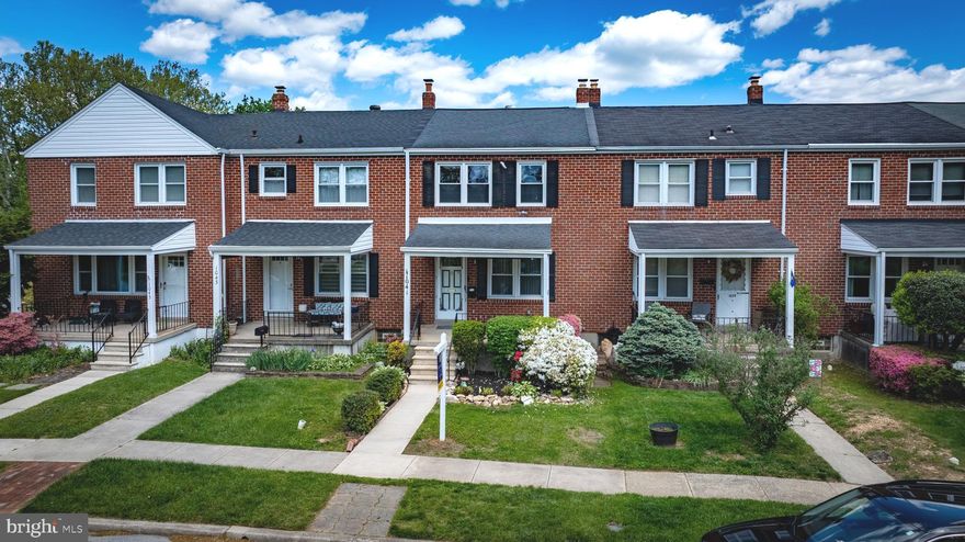Welcome to 1041 Winsford Road in Towson! This charming 3-bedroom, 1-full and 1-half bathroom home is situated in the desirable Stoneridge community, provides easy access to Towson’s shopping, dining, and commuter routes like I-695, while still offering a sense of privacy and retreat. The outdoor space is complete with ample street parking in front of the house, large front porch and flower beds, private fenced-in backyard patio, a storage shed, AND a 1 car off-street parking space. There is carpet throughout the house with original hardwood floors underneath. The main level has a spacious living room, formal dining room, and an eat-in kitchen with a gas stove top and updated appliances. The upper level offers three well-proportioned bedrooms and a full bathroom. Plenty of additional room for storage in the attic, accessed by a pull-down ladder. The finished basement expands your living space with a family room, storage closet, dedicated laundry area, and a half bathroom. A wonderful place to call home!
