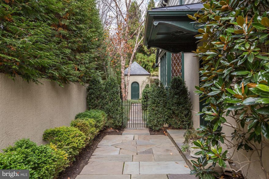 This most charming & captivating house, perfectly sited on one of the very special blocks of Chevy Chase Village, was originally constructed in 1918 in the style of a substantial English Cotswold Cottage and has been authentically & artfully restored and expanded by architect David Jones. The house has fine proportions, beautiful windows, lovely light & excellent access to its  expansive gardens.