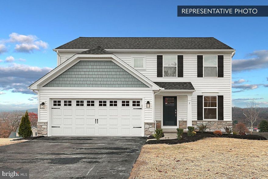 Welcome home to this beautifully upgraded Sweet Birch in the sought-after Hills at Valley View, offering the perfect blend of style, space, and modern comfort. The striking exterior showcases stone and vinyl accents paired with a decorative glass garage door, setting the tone for the quality found throughout.

Inside, the open and inviting layout is ideal for both everyday living and entertaining. The family room is enhanced with a window package and recessed lighting, flowing seamlessly into the upgraded kitchen featuring an alternate kitchen layout with island, added window, recessed lighting, upgraded cabinetry and hardware, quartz countertops, tile backsplash, and a gas stainless steel appliance package. A private study/flex room with double doors and recessed lighting provides the perfect home office or quiet retreat.

The home includes a full daylight basement, unfinished and ready for future expansion, complete with a 3-piece rough-in for added flexibility. Upstairs, unwind in the serene primary suite featuring recessed lighting and a spa-inspired bath with a double bowl vanity. Thoughtful upgrades continue with engineered vinyl plank flooring, upgraded carpet and vinyl, designer lighting fixtures, upgraded interior door hardware, and two-tone interior paint throughout. Five reinforced light fixtures offer added convenience for future ceiling fans.

Outdoor living is just as impressive with a 10’ x 12’ composite deck with steps to grade, plus added exterior GFCI outlet and hose bib. Additional highlights include a garage door opener with keypad, smart deadbolt, and the peace of mind of a 10-Year Builder Warranty.

📸 Photos are of a similar model and may display upgrades not included in the listed price.
Subdivision assessment is pending; MLS reflects zero taxes. Final taxes will be determined based on the improved lot and dwelling assessment.
