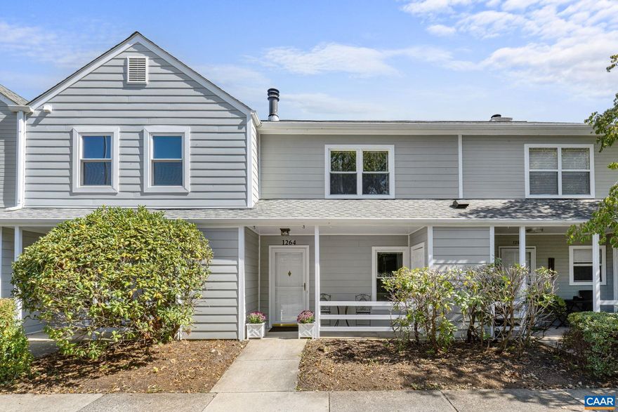 This low-maintenance 2 bed/1.5 bath townhome combines practical living with genuine charm, creating a space where you can truly unwind. The large open living/dining space has a sliding door out to the back patio - a perfect spot for dinner al fresco OR a place to enjoy seasonal Carter's Mountain views. Upgrades to the home include new washer/dryer (2024) water heater (2023),Hardie plank siding (2018), new sliding door and windows (2016). Plenty of parking at the front door with a storage closet right off the front porch.  Homeowner's Association fees cover trash pick up, lawn maintenance, snow removal, exterior painting, roof, gutters, professional management. Nearby lifestyle attractions are the 5th Street Station shopping center with Wegman's, Alamo movie theatre, restaurants and more, the Saunders-Monticello Trail, Piedmont VA Community College, downtown Charlottesville (less than 3 miles away), UVA medical center  and Martha Jefferson hospital (both less than 5 miles away!).  Whether you're purchasing your first home, downsizing, or seeking an investment opportunity, this townhouse delivers comfort without compromise in a truly prime location.,White Cabinets,Wood Cabinets