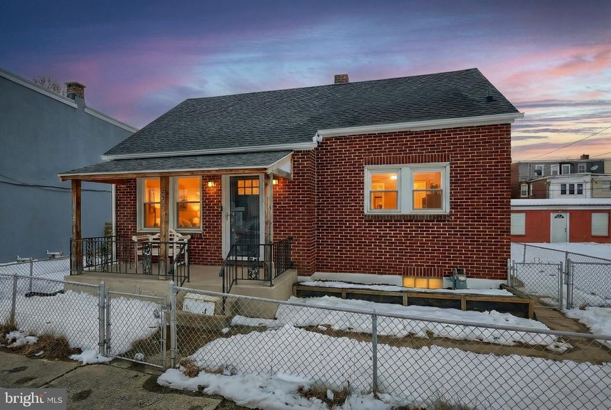 ROCK SOLID home on Rockdale!  Check out this detached brick cape cod home on the south end of York City.  Featuring 3 bedrooms including 2 on the first floor and the 2nd level being one big bedroom, wood floor throughout most of the main level with ceramic tile flooring in the kitchen and bathroom.  Natural gas, forced air heating.  Cute little front porch and fully fence yard with storage shed.  Roof was installed in 2022.  Walking distance to schools, parks and shopping.  Set up your showing before it's too late!!!