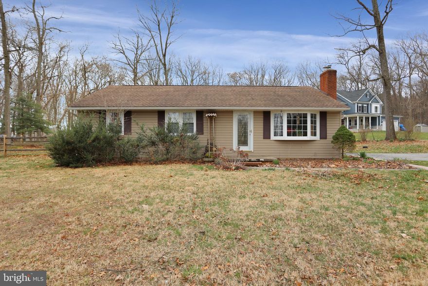 Wonderfully updated & maintained 3 bedroom 2 full bath Ranch home on 1.2 acres. Fireplace in LR . Huge 35' X 16' Trex deck off kitchen sliders. Master bedroom accesses rear deck. Ceramic tile bath and kitchen floors. Granite kitchen counters and TONS of oak cabinets. LL work shop and weight room. House equipped with 10KW propane back-up generator. Hereford Zone schools!