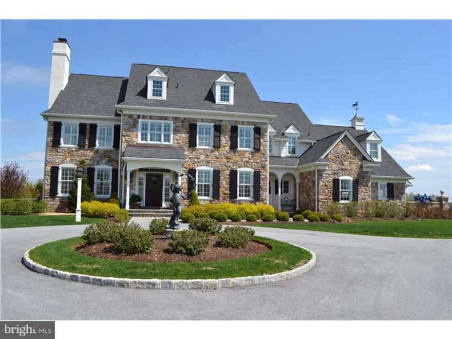 This custom colonial farmhouse, built in 2009, was designed with timeless integrity and with rich architectural details on a prime lot in the prestigious community of White Horse.  This wonderful home features 5 bedrooms, 4 full, 3 half baths and 7,500 square feet of exceptional living spaces including:  an awesome center hall with an exquisite turned staircase,that opens through double atrium doors, to an expansive terrace, a formal living room with a fireplace, a dining room with a butler's pantry, a comfortable study, an open designed brilliantly bright kitchen with island and breakfast area, and a family room with a coffered ceiling.  The upper level offers a very special master suite, also with a coffered ceiling, 4 additional bedrooms with baths, including an au-pair suite and a laundry room.  A finished lower level features a game room, a workout room and a powder room.  Embraced by over an acre of level, professionally landscaped grounds with a circular drive, bluestone terraces and a state of the art custom salt water heated pool with extraordinary features including: built in love seats,6 fountains, 2 half moons which house umbrellas for shade, and custom blue tile.... May you celebrate moments of happiness in this gracious home.