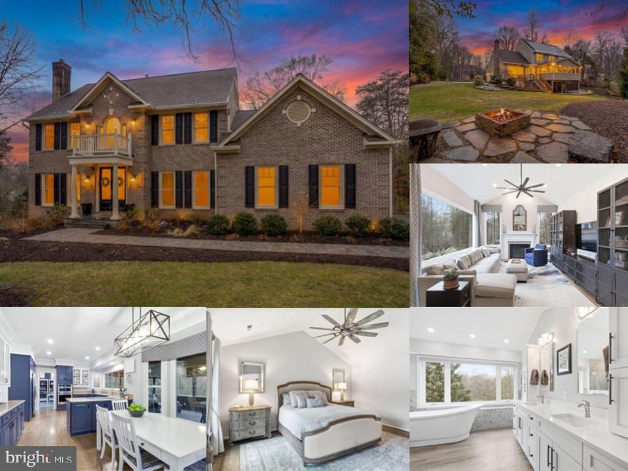 *Open Houses: 1-3 PM Saturday, March 7 | 1-4 PM Sunday, March 8.*
Professional Photos will be uploaded tomorrow!

Wonderfully tucked away on a peaceful cul-de-sac and surrounded by serene woods for ultimate privacy. A beautiful stone walkway and inviting front porch set the tone for the quality craftsmanship and timeless charm found throughout this stately brick home.

Step through the double glass front doors and discover refined finishes and thoughtful updates at every turn. The renovated kitchen features blue-painted cabinetry (previously replaced),  quartz countertops, stainless steel appliances, under-cabinet lighting, a second refrigerator and several spacious pantries with convenient roll-pull-out shelves that are perfectly designed for both everyday living and effortless entertaining.

Enjoy cozy evenings by one of two fireplaces (one wood-burning and one gas) creating warm, inviting spaces throughout the home. Custom California Closets design systems have been installed in every closet, offering exceptional organization and functionality.

Hardwood floors run throughout the main level and continue upstairs into the bedrooms and hallway, adding warmth and lasting elegance. The main level also includes a private office, ideal for working from home.

Upstairs, the luxurious primary suite serves as a true retreat, showcasing a vaulted ceiling, spacious walk-in closet, and a spa-inspired bath complete with a freestanding soaking tub, glass-enclosed tiled shower, heated towel bar, and electric blinds for added comfort and convenience. Three additional bedrooms and a beautifully remodeled hall bath complete the upper level.

The fully finished walkout basement expands your living space with a beautiful LVP flooring, a generous recreation room with a beverage fridge and microwave, fifth bedroom, and updated full bath perfect for guests; in-laws, or an au pair suite. The laundry room and a large storage room with shelving is also conveniently located on this level.

Major system updates provide peace of mind, including a new roof installed in 2019 and HVAC system with dampers and solar panels added in 2020 for improved energy efficiency and long-term savings.

Step outside to the gorgeous three-season screened porch overlooking tranquil woods. The backyard has thoughtfully designed hardscaping with a patio, and multiple stone-tiered flower beds - this is a dream setting for gardening enthusiasts. Sip your morning coffee or relax with iced tea while enjoying the peaceful surroundings of your private 1 acre lot. The yard is equipped with an irrigation system and the exterior of the house and driveway feature lighting installed in 2025. Complete with 2 car garage, abundant attic storage and an electric EV charger.

Located in the highly sought-after South County High School district and just minutes to I-95 and the VRE train station, this home is ideal for commuters with easy access to the Pentagon, Fort Belvoir, and Marine Corps Base Quantico.