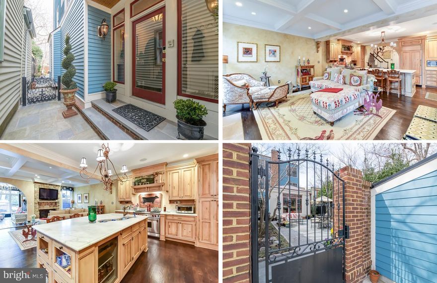 Improved Value! Featured on the Old Town House Tour this impeccably stylized town home has an open floor plan & high quality details throughout its spectacular three levels.The sun room overlooks a stunning blue stone patio; the 2nd level is a magnificent Owners Suite with separate laundry; & the 3rd level features 3 addt'l bedrooms.There are 3 & 1/2 baths & 2 very rare off street parking spaces.