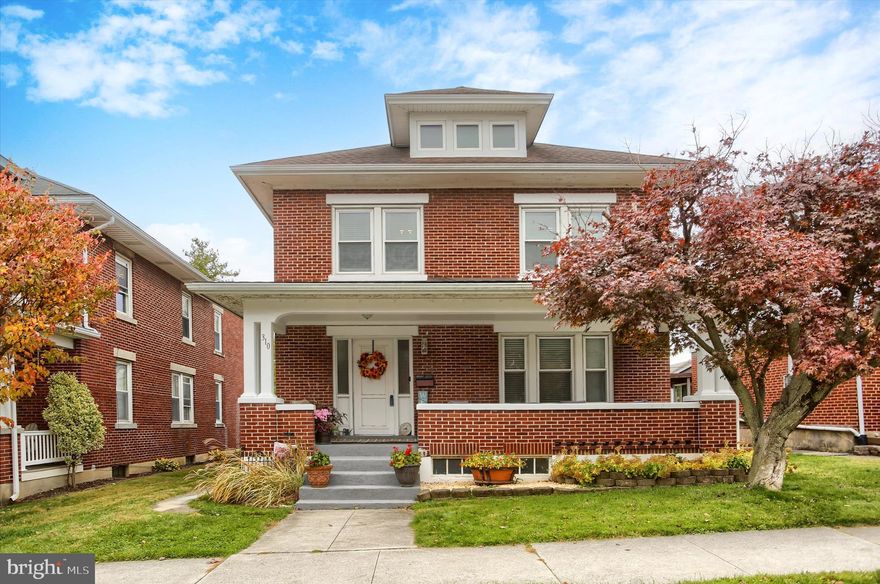Welcome to 310 W Caracas Avenue — a charming well-built brick home located in the heart of Hershey! This 4-bedroom, 2-bath residence offers timeless character and unbeatable in-town convenience. Step inside to find classic architectural details including original woodwork and  pocket doors. The spacious layout features a formal living room, dining room, and a beautiful and updated kitchen featuring a large breakfast counter, enhanced lighting, granite counters and stainless appliances. There is a spacious mudroom/laundry off of the kitchen plus a powder room for convenience. 
Upstairs, you’ll find four nicely sized bedrooms and a full bath, providing plenty of space for family or guests. The lower level includes access to utilities and  additional storage. Enjoy the classic curb appeal with a covered front porch and mature landscaping. Sit on your front porch and enjoy the summer concerts at Hershey Park! A detached 2-car stone garage provides off-street parking. Don't miss the backyard oasis including a stunning paver patio and walk way. covered pavilion, bistro lighting and much more. Situated on a flat, perfectly sized lot, this home is within walking distance to downtown Hershey’s shops, restaurants, Hershey Theatre, and schools in desirable Derry Township. This is a rare opportunity to own a piece of Hershey history with endless potential where you can walk outside and smell the chocolate! Schedule your showing today and imagine the possibilities!