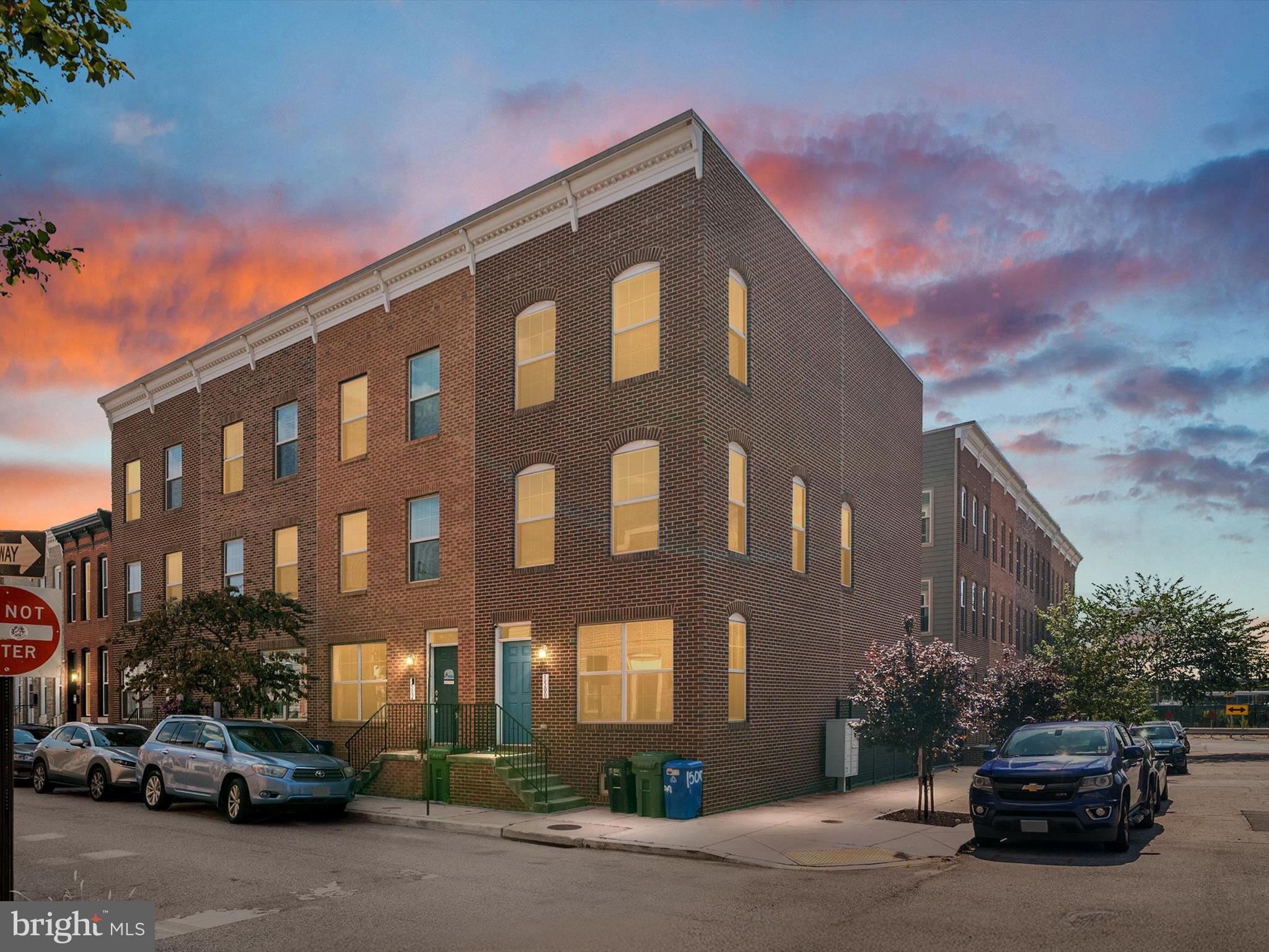 Welcome to The Enclave at Federal Hill! This stunning 3 bed, 4.5 bath corner townhome offers over 2,500 finished square feet of luxurious living space with rare features including a fully finished basement, oak staircases, and multiple upgrades throughout. The open-concept main level boasts hardwood floors, crown molding, and an abundance of natural light. Enjoy cooking in the gourmet kitchen with granite countertops, custom tilework, and Frigidaire Gallery stainless steel appliances, or unwind in the spacious living area enhanced by an oversized chandelier and recessed lighting.
Retreat to the third-floor primary suite featuring a spa-inspired bath with dual vanity, soaking tub, and stand-up shower, plus a large walk-in closet with custom system. Each bedroom offers its own full bath, ideal for comfort and privacy.
Entertain with ease from your rooftop deck with sweeping city views and wet bar, or relax in the versatile finished basement with luxury vinyl plank flooring and a white brick accent wall. Additional highlights include a gated garage entrance, dual-zone HVAC, Samsung washer/dryer, and beautiful architectural touches throughout.
Located in a walkable community, just minutes to restaurants, shops, major highways, and Baltimore’s sports stadiums. This is city living at its finest—schedule your private showing today!
