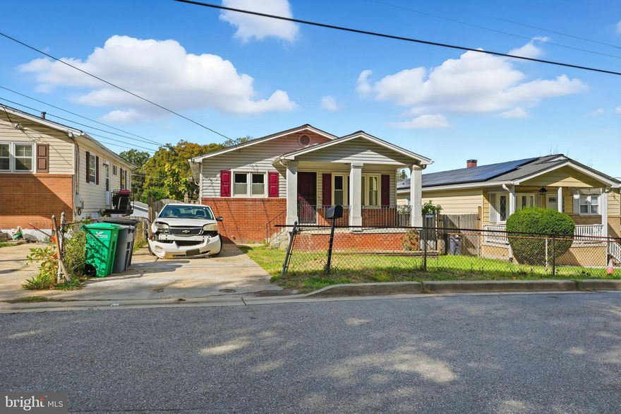 As-Is Sale — Move-In Ready with Tons of Potential! Welcome to 1213 Quo Ave, a charming single-family home offering great space, character, and opportunity! This move-in ready property is being sold as-is and awaits your personal touch. With a little TLC, it can truly shine. The main level features three bedrooms and one full bath, along with beautiful hardwood floors and plenty of natural light throughout. The inviting living area flows into a functional kitchen space, ready for your updates and style. Downstairs, the spacious basement includes a large recreation room, two bonus rooms (perfect for guest rooms, home office, or storage), a full bathroom, and a laundry area with tile flooring. Enjoy outdoor living on the welcoming front porch, or unwind in the large, fully fenced backyard — ideal for entertaining, pets, or gardening. The property also offers driveway parking plus additional street parking for convenience. Located just minutes from Downtown D.C., this home offers easy access to Central Avenue, I-495, and Addison Road-Seat Pleasant Metro Station, making your commute a breeze. Nearby shopping, dining, parks, and schools add to the everyday convenience of this great location. Whether you’re a first-time buyer looking for a home with potential, or an investor seeking your next project, 1213 Quo Avenue is a fantastic opportunity to create value and make it your own! ACT FAST, WON'T LAST!