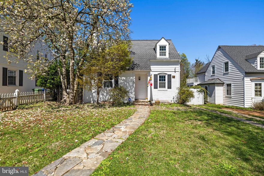 Absolutely adorable 3 bedroom Cape Cod in North Roland Park! This home is deceivingly larger than it appears from the street at almost 2400 finished square feet above grade due to a large 2-story addition added to the rear of the house. The first floor welcomes you and your guests to a traditional layout with large living room with wood burning fireplace and small formal dining room flanking the center staircase. Towards the back you'll find a den or office space with an attached full bathroom, a very spacious and bright family room overlooking the back yard and a large eat in kitchen with an island, stone countertops and stainless appliances. Upstairs living quarters reveal two guest bedrooms sharing a hall full bath along with a large primary suite with a dressing room/office attached, laundry space, large closets and en suite full bathroom. The basement has been fully waterproofed and dry and is primed to be finished with multiple living spaces, storage and fully plumbed for yet another bathroom. The rear yard is fenced in with a deck, patio and storage shed perfect for entertaining and activities! 
The house is located on a single block dead end street walkable to all the area schools, Eddies and all the Roland Ave businesses. There's a walking path steps from the home that leads directly to Bryn Mawr School's property.