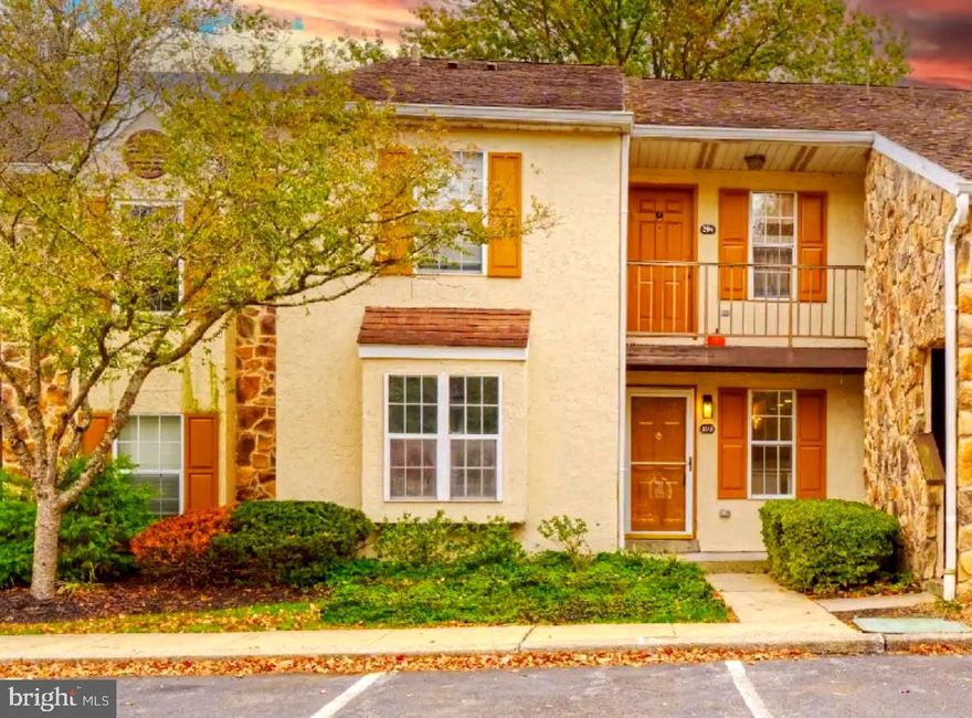 Welcome to 293 Valley Stream St, a luxurious totally renovated two-bedroom, two-bath condominium in the highly desirable Valley Stream Village community of Chesterbrook with the award-winning Tredyffrin-Easttown School District! This condo features 1,400+ sq. ft of open-concept living, a brand new gourmet kitchen with high-end appliances, Granite countertops, and a spacious living and dining area with a cozy wood-burning fireplace. Sliding doors lead onto your private patio, where you can enjoy the peaceful surroundings and a beautiful view. The primary bedroom also opens to the patio and has a walk-in closet + private access to the beautifully upgraded full bath. Needless to say, everything is brand new, including: washer and dryer, heater, kitchen appliances, and new flooring.
Low monthly fees cover common area maintenance, snow, trash and water! Pet friendly community. Convenient location close to major routes, shopping, restaurants, Valley Forge National Park, and the Chester Valley Trail. Fantastic shopping at King of Prussia. Hurry in to see this wonderful unit before it’s gone! There is also a detached garage sold separately, call the listing agent for more details.