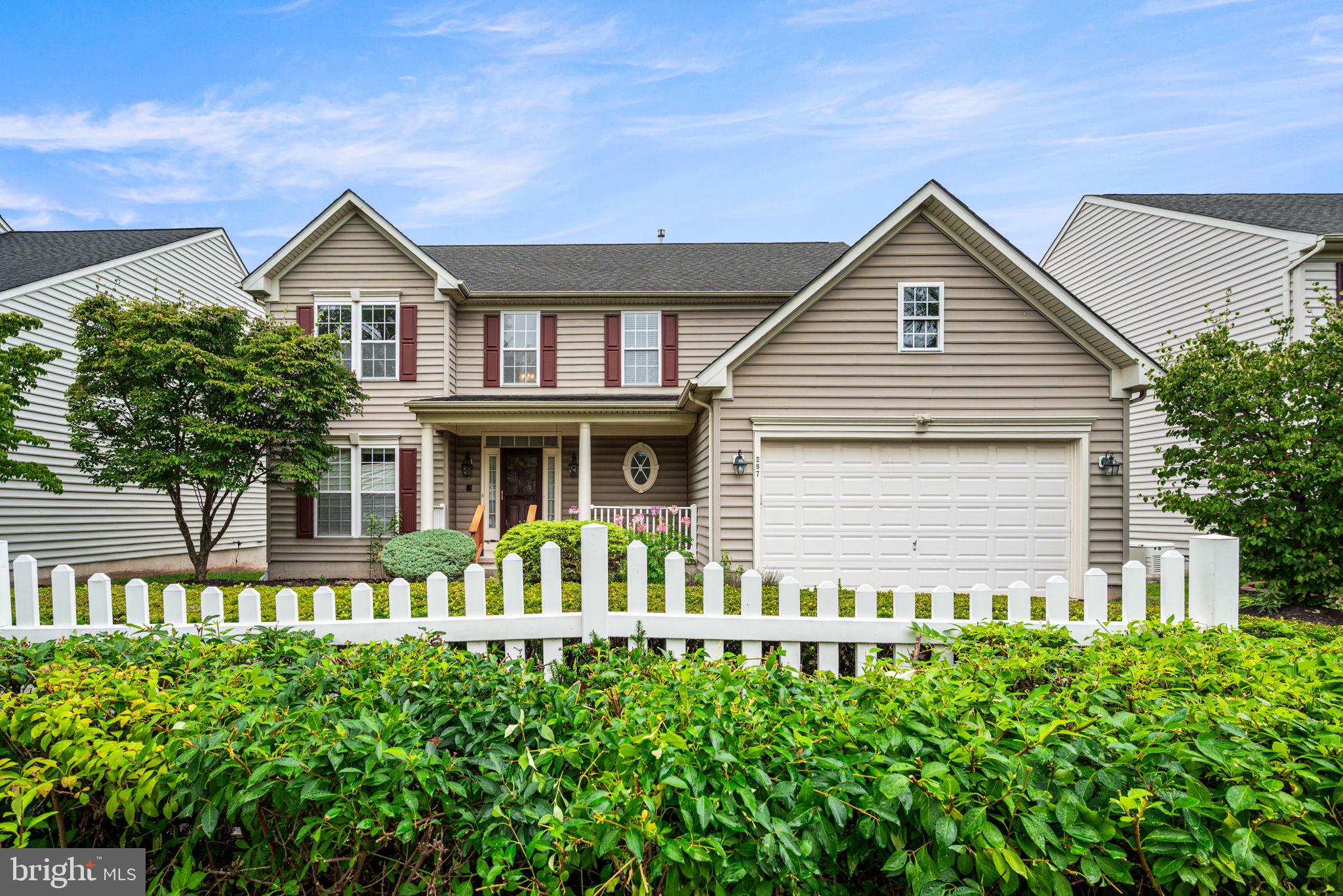 This four-bedroom, four-bath home in Bedminster Hunt with a welcoming front porch, has plenty of space and a great location in the award-winning Pennridge School District. Hardwood floors run throughout most of the main level, including the kitchen. The kitchen also features Corian countertops and maple cabinets. The main floor offers convenient first-level laundry and garage access. Also a handy half bath, and access to a deck overlooking the community walking trails and beautifully maintained green, common area. Upstairs, you’ll find four bedrooms and two full baths. The basement is clean and dry, already offering a half bath, an a brand, new hot water heater and just waiting for your finishing touches. A comfortable home in a welcoming neighborhood — ready for its next chapter!