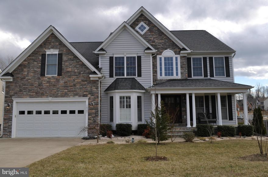 Approved price! 6 bd/5ba!!  3,814 sq/ft up + 1,893 sq/ft Basement. Main level bdrm. Master br has sitting room, fireplace, soaking/jetted tub. 3 other bedrooms upstairs, 1 w/ full bath, others are Jack and Jill. 2 story foyer, Great Room w/ fireplace opens to Gourmet kitchen and Deck. Breakfast rm and formal Dining. Basement w/ wet bar, Bed/Bath, & Rec room. Fenced rear yd/patio/koi pond.