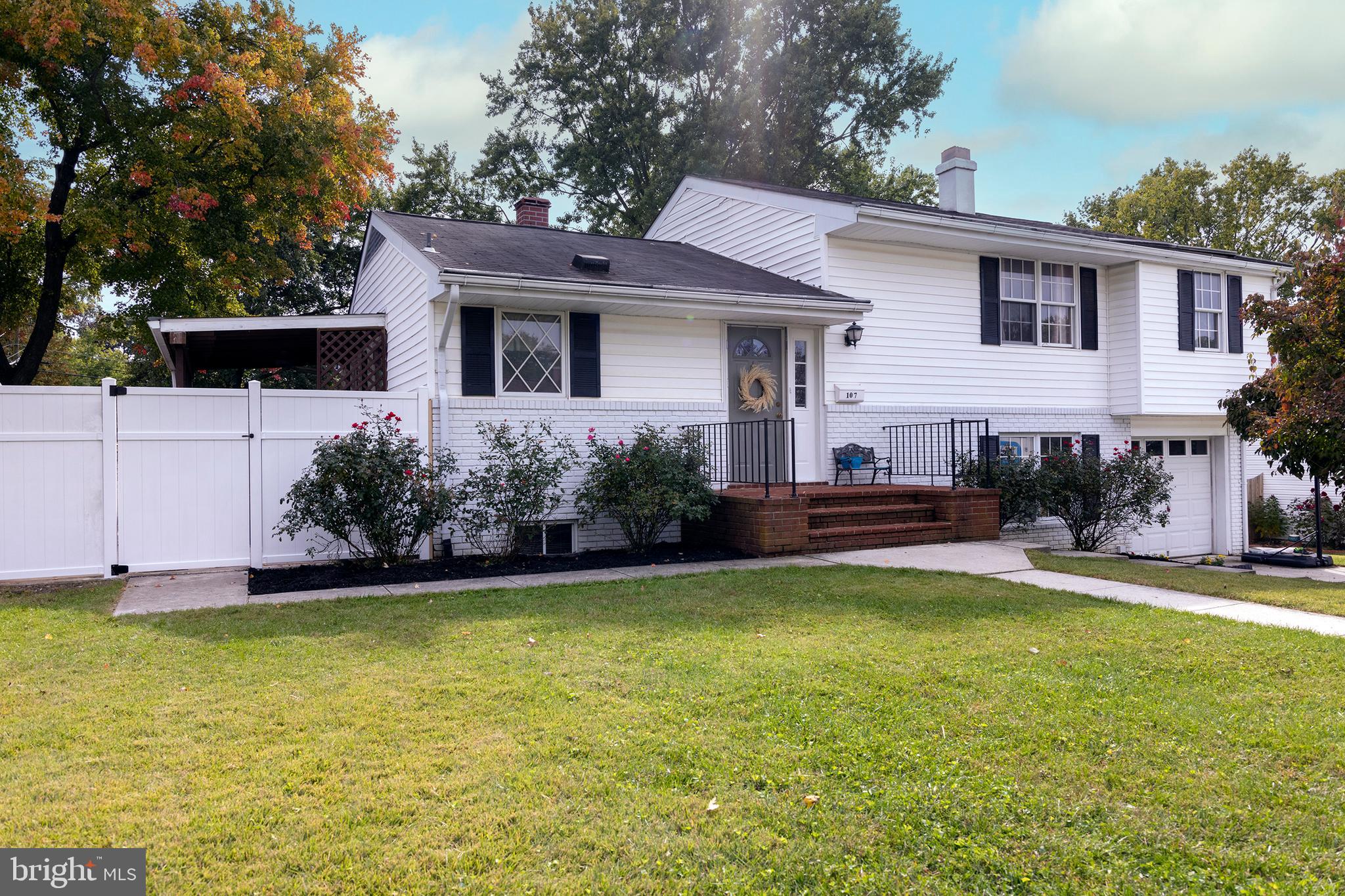 New Price! This delightful, well-kept 3-bedroom, 1.5 bath split level offers cozy fireplace comfort along with plenty of open space for family and friends. Set along the wide, sidewalk streets of Orchard Hills, and in the convenient center of Lutherville and Towson, this home offers multiple, sunlit, wood-floored rooms and a covered porch that’s perfect for outside dining. A huge fenced-in backyard offers plenty of privacy and space for campfires in the fall or throwing a football. The home’s bright, spacious interior gives convenient space for dining, movies, projects—including a garage that doubles as a workshop. All of this is surrounded by an accessible neighborhood just minutes from tot-lots and recreational areas. Nearby schools are Lutherville-Lab, Ridgely Middle and Towson High. No HOA!