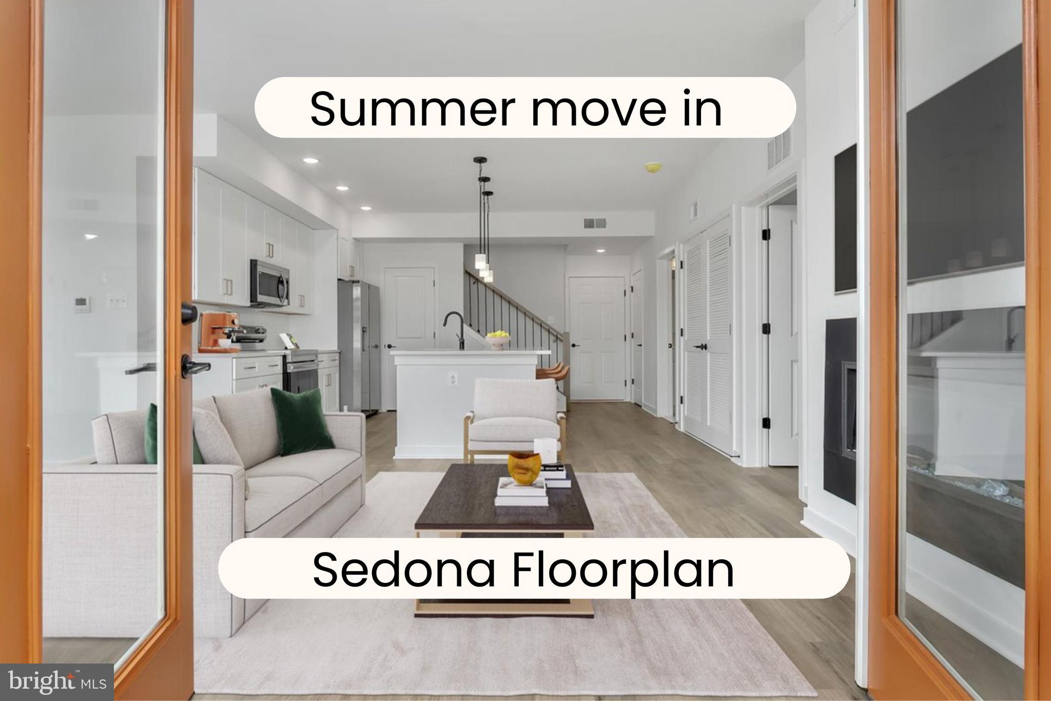 ** Brand-New Luxury Condo – Summer 2025 Delivery! **
Welcome to the Sedona floorplan – a thoughtfully designed home that blends modern convenience with effortless, single-floor living. This brand-new construction condo, scheduled for a summer move-in, features the Zion design package, which offers a bright, light, and timeless aesthetic with upscale finishes. Upgraded appliances further enhance the kitchen, adding both style and functionality.
Located on the ground level, this desirable end-unit provides easy access to the attached garage and patio. Inside, the open-concept design showcases elegant finishes, abundant natural light, and a seamless flow throughout the living, dining, and kitchen areas.
The main level includes a well-appointed owner’s suite, while the upper level offers a private second bedroom with its own full bath, ideal for guests or additional living space.
Ideally located near I-70, I-270, and Rt. 15, this community places shopping, dining, hiking, and all that downtown Frederick has to offer just minutes from your doorstep.
For a limited time this condo comes with $15,000 in builder incentive with the use of our preferred lender and title. Please note this has already been applied to the price. Don’t miss this opportunity to own a beautifully designed home—schedule your tour today!