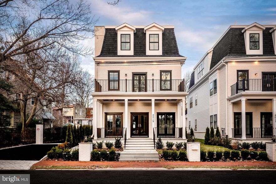 Spectacular new construction model home in desirable location of Chestnut Hill. Thoughtfully designed this exceptional 5 BR/4 BA + 2 half BA house is built by premier builder of a Philadelphia Magazine's Design Home. The entry foyer with marble floor opens into a spacious living room with a gas fireplace with marble surround and coffered ceiling with gorgeous French doors leading out to a front porch reminiscent of old Chestnut Hill. Center formal dining room great for entertaining. A true Chef's Eat-in Kitchen complete with Sub-Zero/Wolf appliances, custom 59" cabinets, calacatta quartz countertops and island, plus bar area with wine refrigerator and open shelving. Access to rear mud room with custom built-ins and bench area plus convenient powder room. Ascend to the master floor oasis encompassing the entire second floor. Spacious 22 x 15 Master Bedroom with step out balcony and fabulous roof deck ideal for summer relaxing.  Bar area perfect for morning coffee or evening cocktail. Runway-style hallway with dual walk-in closets with custom built-ins opens to a huge spa-like marble master bathroom with radiant-heated floor, oversized step-in shower with bench, custom double vanity, separate water closet and even a sauna.  Down the hall is a home office with a step-out balcony and connecting powder room.  Third floor features a large guest suite with en-suite bathroom. Two additional bedrooms with a shared bathroom plus laundry room. Spacious finished lower level with a media room/play room/home gym/home office plus 5th bedroom and full bathroom ideal for au-pair/in-law quarters/guest quarters plus a second laundry closet.  Large separate storage room.  No expense spared including custom window treatments throughout, custom stair runner and custom closets.Enclosed rear yard plus flagstone patio is great for entertaining and for dog lovers. 2 car rear garage. Located in the heart of Chestnut Hill, this home is just a short stroll to the shops, cafes and restaurants on Germantown Avenue as well as just a block to the train. 25 minutes to Center City, easy access to the suburbs, transportation, major highways and Fairmount Park. 10 year property tax abatement. Truly exceptional homes in a lovely enclave of this charming and historic section of Philadelphia. Follow link for full video tour: https://youtu.be/0w7XoKK7tJs