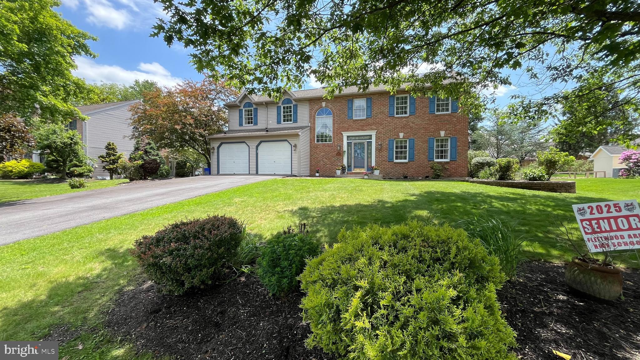 Don't lose the opportunity to come and view this outstanding 2,700 sq. ft. single two story home. This Brick Front 5 Bedrooms 3.5 baths is in excellent condition. Many are the upgrades, newer trane two zoned gas heater & central air with Wi-Fi thermostat, with air filter and humidifier, hot water heater, Beautiful kitchen with granite countertops. Spacious family room with vaulted ceiling with skylights, and gas brick fireplace. First floor formal dinging room, and living room. Second floor master bedroom suite with ample walk-in closet, and bath with jetted tub, double bowl sink. 2nd floor laundry. Rear deck with retractable awning and brick patio perfect to host all your outdoor cookouts with family, and friend. The partially finished basement allows your family to enjoy the long winter days with fan games. (This home also features a two years old 23k Tesla solar panels that allows you to save in electric bill. )