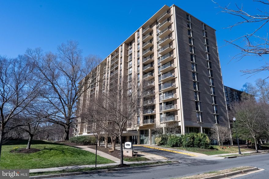 Price reduced to sell. The bathroom floor has just been updated with LVP flooring. For the buyers as their primary residence only. One assigned garage parking space conveys.  Discover a remarkable and light-filled one-bedroom corner unit on the 11th floor of The Carlton! This beautiful home features fresh paint throughout and an expansive open floor plan offering over 880 sq. ft. of sunlit living space. The living/dining room boasts new luxury vinyl plank (LVP) flooring,   floor-to-ceiling windows and a sliding glass door leading to a private balcony with stunning views of Four Mile Run Park and Alexandria skyline. The gourmet kitchen is a chef’s delight, complete with gorgeous granite countertops and well-maintained white cabinetry. Down the hall, you’ll find a spacious bedroom with large windows and multiple walk-in closets, offering abundant storage. Additionally, the hallway provides three extra closets for even more storage space. Laundry facilities are conveniently located on each floor, and the unit includes one assigned parking space in the garage. Pet friendly, Enjoy the many amenities offered by this community, including an Olympic-sized pool, gym, extra storage, sauna/steam room, 24-hour concierge, grocery store, party room, elevator, jogging/walking path, and tennis courts. All utilities are included in the condo fees .Located in a prime area, you’ll be just minutes from Harris Teeter, The Village at Shirlington, Fashion Center at Pentagon City, Four Mile Run and W&OD Trails, Barcroft Park, Arlington Mill Community Center, Barcroft Recreation Center, Mark Center, The Pentagon, and Amazon HQ2. Commuting is a breeze with quick access to Columbia Pike, I-395, Route 7, Glebe Road, Route 50, and Route 66.Don’t miss this incredible opportunity—schedule a private tour of your beautiful new home today! Paint  2025 , LVP Flooring  2025 , Windows and Sliding  door  ($8000) 2019