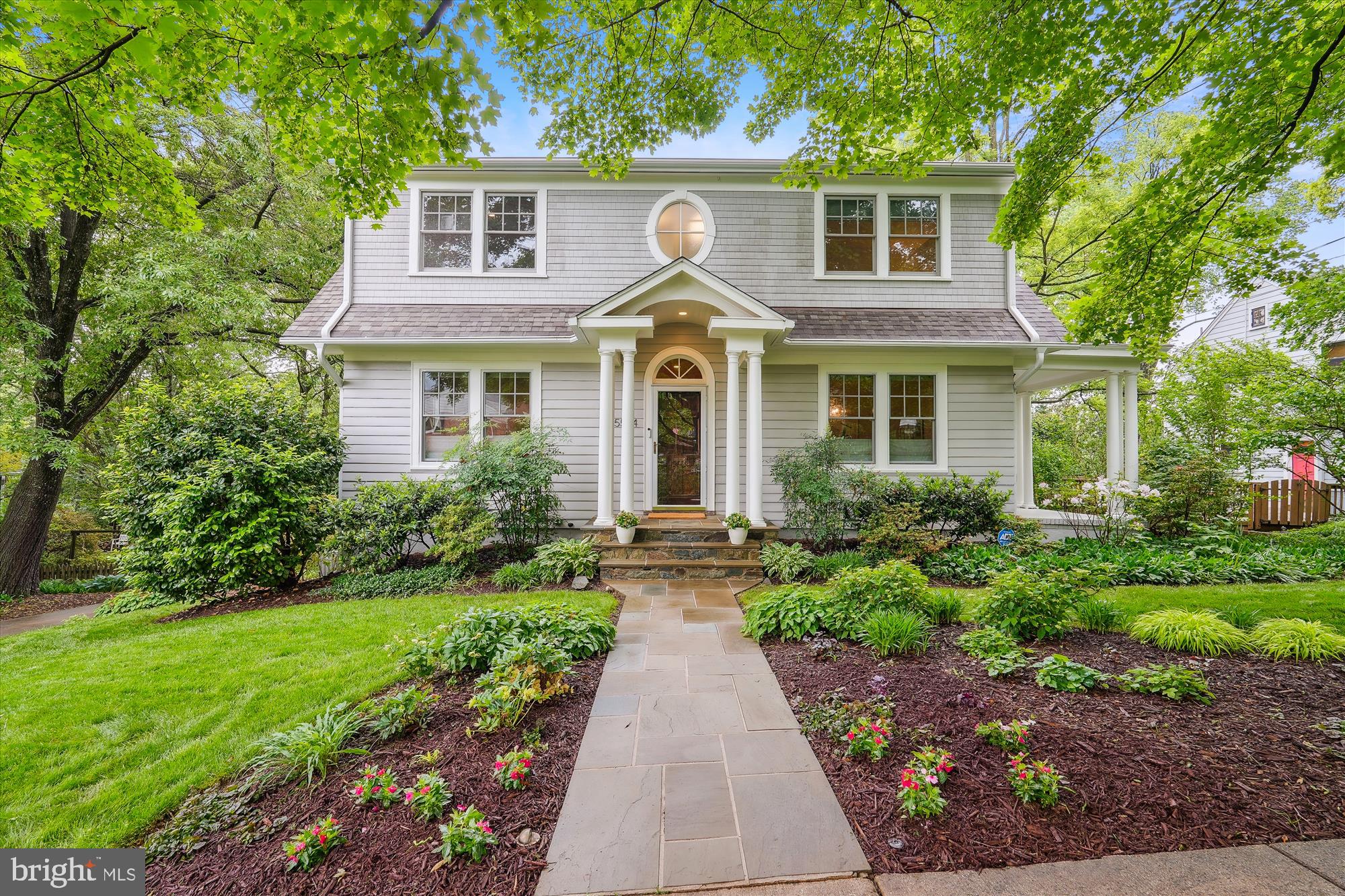 Beautifully Renovated Home in Coveted Huntington Terrace
This is the house you’ve been waiting for! Nestled on a spacious 1/3-acre lot in one of Bethesda’s most sought-after neighborhoods, this residence offers style, comfort, and access to top-tier schools.
Beautifully updated, this 1927 home seamlessly blends historic charm with modern elegance. The bright, open floor plan features rich hardwood floors, recessed lighting, and up-down, down-up double-pane windows and shades throughout, and a central vac system. The living room, with a cozy, gas fireplace, flows through to French doors opening to a side porch and a stunning, cable-railed deck— ideal for seamless indoor-outdoor living.
The modern, eat-in kitchen, with its open design, connects effortlessly to a spacious dining area and living room. A versatile main-level family room/office, complete with custom cabinetry, can double as a fifth bedroom. A full bath on this level adds convenience for guests or multigenerational living.
Upstairs, four bedrooms and two full baths include a sunlit primary suite with an en-suite bath. Thoughtful details and ample storage enhance every space.
The front of the house boasts aesthetic landscape lighting and an irrigation system. The private, fenced backyard, framed by mature trees, offers abundant space for entertaining, gardening, or play.
Steps from NIH, Walter Reed, parks, and vibrant downtown Bethesda, with easy access to Metro, I-495, and Washington, DC. Top-rated Bradley Hills Elementary, Pyle Middle, and Walt Whitman High.
This move-in-ready Huntington Terrace gem is a rare find, so you need to act quickly. Schedule your private tour today.
