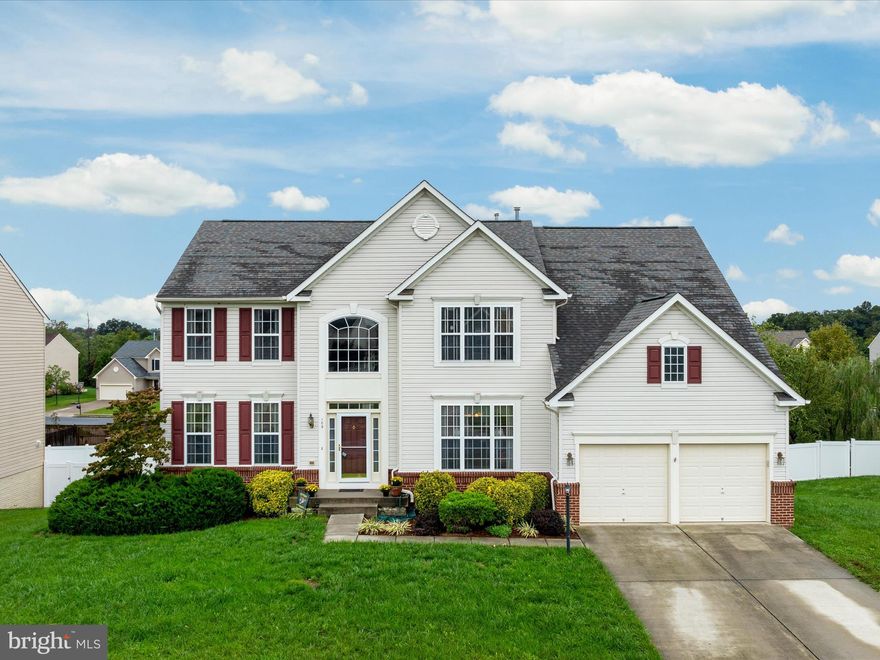 Amazing 3600 above grade sq. ft. Colonial in The Guards in Stephens City.  Add another 1400 sq. ft finished in the basement and that gives you over 5000 finished sq. ft. in this fantastic home that is ready for it's new owners.  5 bedrooms, 4 1/2 baths - Each bedroom has access to a bath or it's own bath. Great layout. Breakfast room, fully equipped kitchen ready for those upcoming holiday meals. Formal living and dining rooms and a main level office. The family room has a floor to ceiling gas fireplace making the main level an incredible venue to entertain in.  Fully finished basement (with a bedroom and bath - could easily be an inlaw/au pair suite) that walks out to fully fenced backyard. Roof was replaced in 2018. Upper level HVAC unit was replaced in 2024. Hot water heater less than 5 years old. Great place to call HOME!