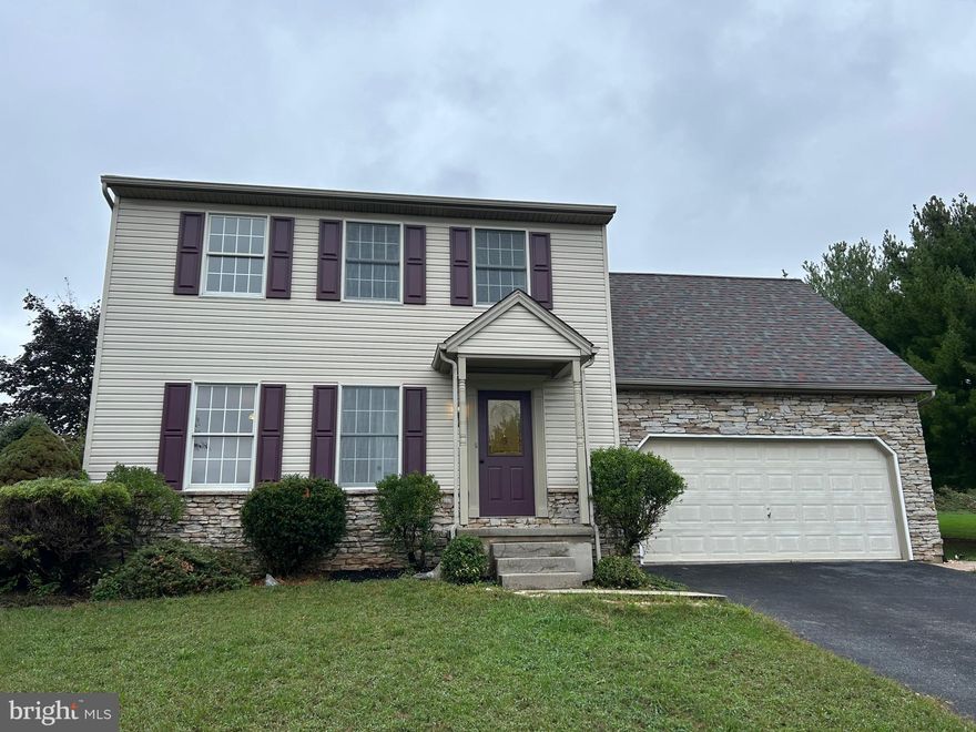 Wonderful  Home in Central Schools and Brandywine Crossing in very very Good Condition.  4 Bedrooms and 3 Full Baths.  No Shortcuts as all Flooring consists of Hardwood or Ceramic  from top to bottom.  First Floor has Formal Living Room with attached Full Bath.  If you need a 1st Floor Bedroom this could be an easy transition.  Full Kitchen with an abundance of counter space, cabinetry and Pantry. The Dining Area leads to the Deck and Stamped Concrete Patio.  2nd Floor has 4 Nice Bedrooms including the Primary Bedroom with W/I Closet and Full Bath.  The additional Bedrooms will meet the needs of the new homeowner.  The Basement has been finished with Ceramic Tile Flooring and Recessed Light.   2 sides of the property are tree lined providing privacy and a rural atmosphere.   Home has just been professionally painted and cleaned and is in move in condition.