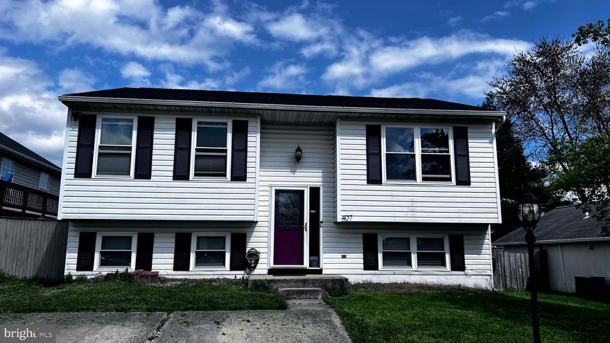 Come see this 4 bedroom and 2 full bath single family home!   Your open kitchen leads out to a dining area next to a spacious family room.   Crown molding throughout home, laundry chute from main level leading to large laundry room, spacious fenced in back yard with shed are just a few added bonuses.  BRAND new roof!!  Get your single family home with fenced in back yard for the price of a  townhouse.   Priced to SELL!   Seller is offering a $4,000.00 credit for deck repair.  Selling AS IS.