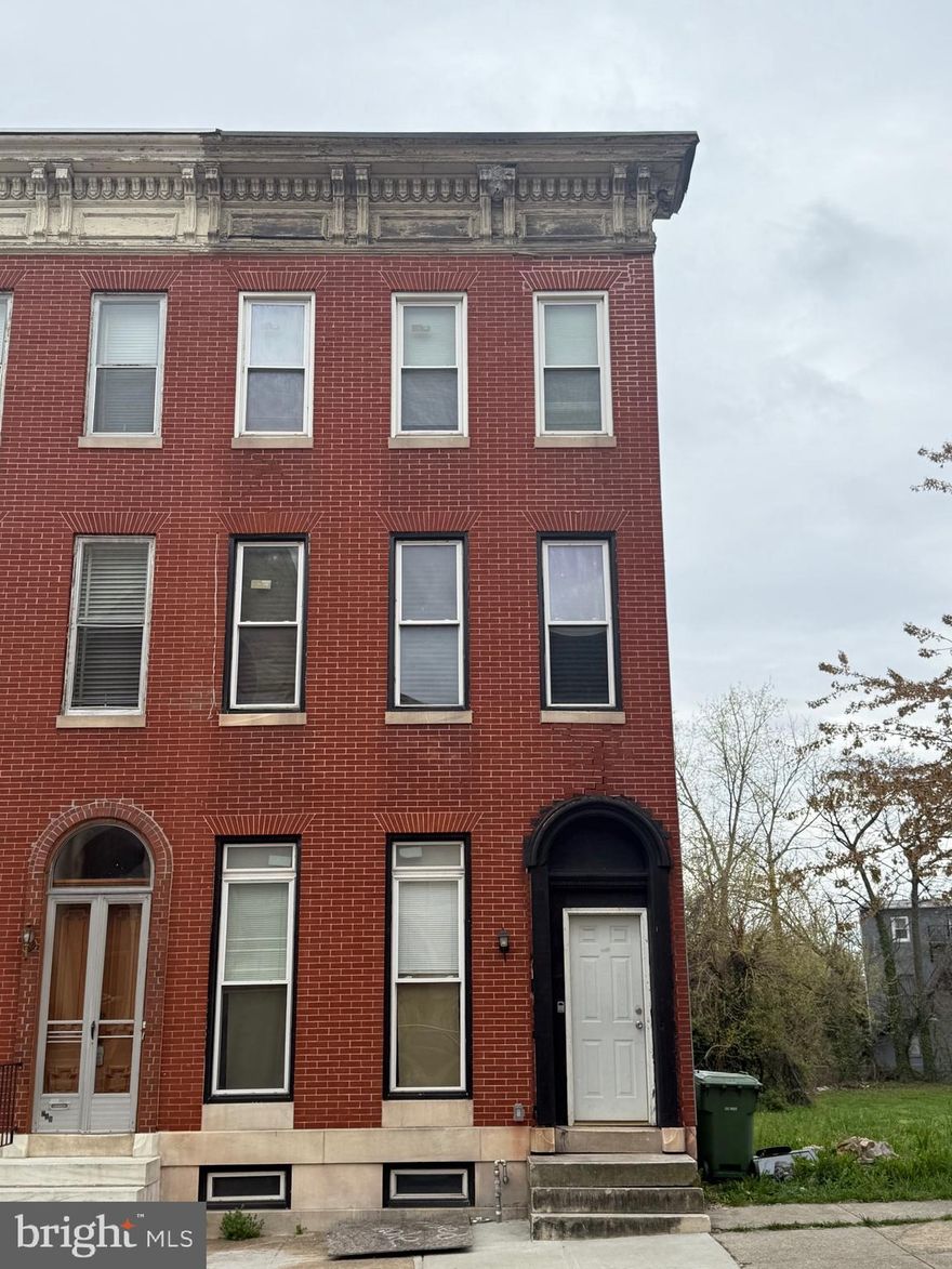 Located in the heart of historic Old West Baltimore, this semi-detached property sits on the edge of the Upton and Harlem Park communities—both undergoing active, community-focused revitalization efforts. This multifamily home offers a strong opportunity for investors seeking to expand their rental portfolio, create a multi-generational living space, or leverage the increasingly popular house hacking model. Unit 1 spans the first floor and basement and features 2 bedrooms, 2 full bathrooms, luxury vinyl tile (LVT) flooring throughout, a spacious modern kitchen, and laundry hookup. Unit 2 occupies the second and third floors and includes 3 bedrooms, 2 full bathrooms, an oversized eat-in kitchen. Both units are equipped with central air and forced heat, with all utilities metered separately. The property is occupied and is being sold strictly as-is. No interior showings will be available. Do not disturb the occupant under any circumstances. All offers must be submitted sight unseen. This is a great opportunity to acquire an asset in a growing area.  Seller is unaware of the condition of the Property. Seller makes no warranties, expressed or implied, as to the  condition of the Property or the presence of any hazardous substances.