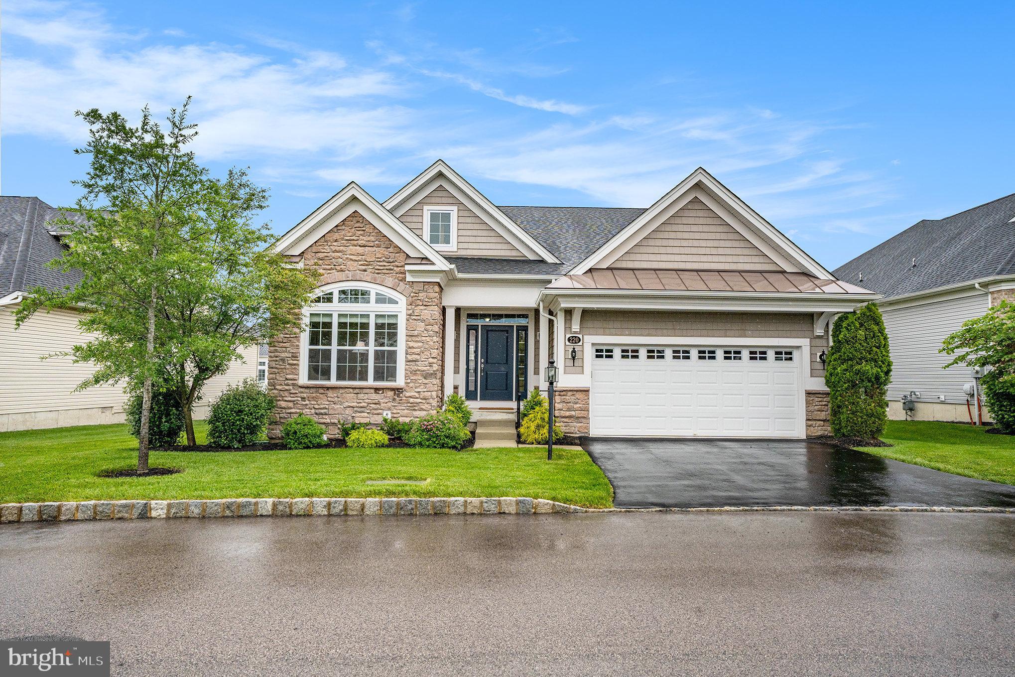 ***Showings Begin 6/6***Welcome to refined living in the prestigious 55+ community of Regency at Upper Dublin. This stunning Toll Brothers single-family home, less than 10 years old, offers a perfect blend of luxury, comfort, and low-maintenance living in one of the area’s most sought-after active adult neighborhoods. Step through the front door and immediately be captivated by soaring ceilings, beautiful hardwood floors, and a neutral color palette that complements the home’s bright and airy atmosphere. Just off the foyer, a sunlit room with double doors and an oversized front window provides an ideal space for a home office, den, or formal sitting room. A separate dining area offers the perfect setting for family meals or holiday gatherings. The heart of the home is the modern gourmet kitchen, featuring white cabinetry, sleek quartz countertops, stainless steel appliances, convenient under-cabinet lighting, and an oversized island with bar seating and abundant storage. Adjacent to the kitchen, a sunny breakfast area with a bay window and sliding doors leads out to the private deck—perfect for morning coffee or evening relaxation. The open living room boasts a cozy gas fireplace, ceiling fan, and expansive windows that flood the space with natural light. At the rear of the home, the primary suite is a true retreat with a trey ceiling, spacious walk-in closet, and a luxurious en-suite bath complete with dual vanities, a walk-in shower with built-in seating, and a private water closet. A convenient first-floor laundry room with access to the two-car garage, an additional well-appointed bedroom, and a full bathroom complete the main level. Upstairs, a generous loft-style sitting area, a third bedroom, and another full bath offer the perfect setup for visiting guests or flexible living arrangements. But wait, there’s more! The fully finished basement adds over 1,000 square feet of additional living space, perfect for a media room, game area, or hobby space, with plenty of storage to spare. Ideally situated within walking distance to the shops and restaurants at the Promenade, this home also offers easy access to major highways and public transportation. Enjoy resort-style amenities, including a clubhouse with a fitness center, billiards/game room and library and a gorgeous outdoor pool. A scenic walking trail rounds out the exceptional lifestyle this community has to offer. Don’t miss this rare opportunity to own a home that truly has it all!