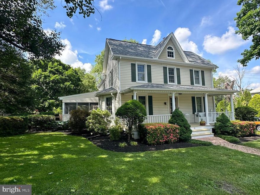 This is where old world charm meets modern comfort living.  Front porch sitting is definitely a must, here.  This 4 Bedroom 2.5 bathroom home has been modernized without compromising the historical touches that remain throughout the home.  Hardwood floors from front to back on the main level.  A gourmet style kitchen with upscale appliances and space for everything.  While the floor plan is traditional, the well appointed kitchen overlooks the expansive family room complete with a wood burning fireplace.  Enjoy an office on the main level and also a formal dining room surrounded by windows.  Upstairs all 4 bedrooms have newly installed carpets.  The Master ensuite and walk in closet will tug at your heart strings.  The fully fenced back yard screams “Let’s Play”.  Set up the field and lets play some yard games.  Relax under a huge shade tree by your fire-pit.  Rain you say? No Worries; with the huge screened porch  the whole gang can stay dry  If you LOVE old homes but don't want to sacrifice modern comforts, then here it is… If you love established gardens and flowering bushes it is all right here… you’re home!  You’ve gotta see this one, but hurry!