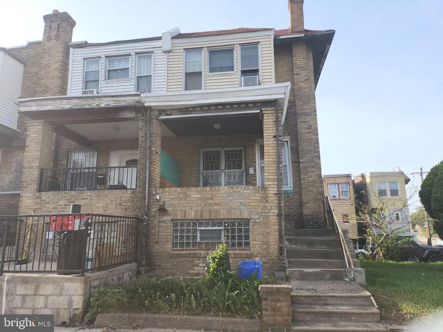 **INVESTOR ALERT** Seller want a quick close. Full renovation needed. Good size corner property 1200 sq ft with large side yard. 3 bedroom, 1 bath and attached garage. Newer heat and hot water tank. Great for fix & flip or rental. Selling as is, where is. Seller makes no warranties, guarantee, certification, etc.  The few items in the property will remain, buyer responsible for cleaning out.  PROPERTY WAS OCCUPIED BY OWNER APPROX 5 MONTHS AGO! SELLER WANT CASH OFFER ONLY, NO EXCEPTIONS!!! SELLER WILL ENTERTAIN SERIOUS AND REASONABLE OFFERS ONLY!!! ACCEPTABLE PROOF OF FUNDS & BFI REQUIRED! Property located half a block away from Roosevelt Blvd. Close to public transportation, dining, shopping and 15 mins from center city.