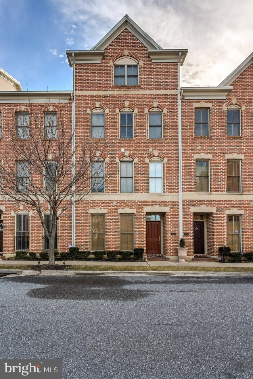 Spacious 4 level townhome available for in the "Moorings," A waterfront community in Canton with a gated entry & ample green space. Lots of nearby attractions including restaurants, shopping, health club, & grocery stores . Enjoy spacious interior with first floor full bath and bedroom.  The 2nd floor offers open kitchen/living area.