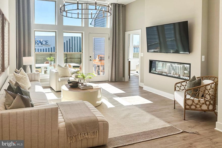 MODEL HOME FOR SALE! This 2,625 square foot  Addley  features a Spacious Gathering Room with an Electric Fireplace,  Coffered Ceiling, and a Rear 10'x15' patio for outdoor enjoyment. The Kitchen includes  Stone Gray Cabinets with Calacatta Vicenza Quartz counter tops, under Cabinet Lighting, and Kitchen Aide Stainless Steel Appliances. Enjoy relaxing in the Soaking Tub or Shower with a bench seat in the Owner's Bath.  Oak Stairs with Iron Railings leads you to the spacious 2nd floor loft  with 2  Bedrooms and 2 full Bathroom, as well as a large conditioned storage room.  This Model home will include with purchase: Custom Lighting, Window Treatments, Flat Screen TV, Whirlpool Duet  Washer and Dryer with Pedi Stools,  Area Rugs, and Wall Décor. Just steps away from shopping and dining in Maple Lawn- this is a location that can't be beat. Schedule your tour today to see this decorated Addley model home.