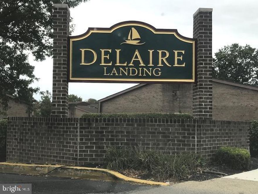 This 3rd floor 2 bedroom 1 full bathroom condo is located in the gated community of Delaire Landing Condominiums.  This unit has views of the river, access to the pool and much more.  This unit is conveniently located close to I-95, the train station and much more.  Schedule your appointment today.