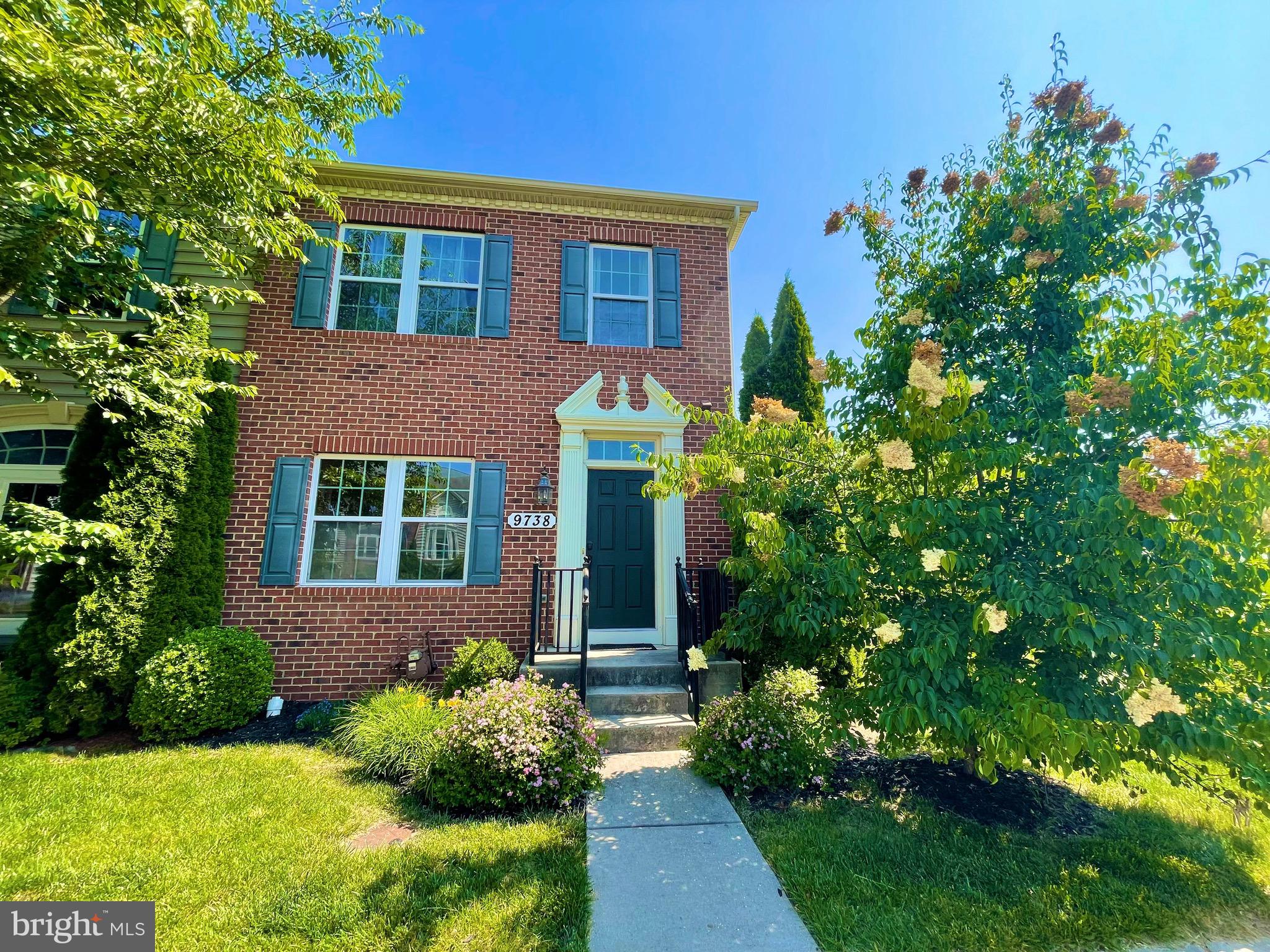 Spacious end unit  townhouse in sought after Villages of Urbana.  Located on the cul de sac with privacy.  Main level with hardwood floors, spacious upscale kitchen, dining room, family room, and breakfast area lead to a large deck.  Upper level had 3 bedrooms, 2 full bath.  Basement has a finished bonus room and a full bath, a large recreation room, and walks out to the backyard back to the beautiful conservation area.  Open floor plan with natural lights in every room. The community has rich amenities : water park, 3 pools, sports barn, gym, library, tennis,basketball,  grocery, walking trails connecting the whole community, restaurants with fine dining. The state of the art YMCA with aquatic center, before after school program,  and so much more.  Urbana School District.  Minutes to I-270.