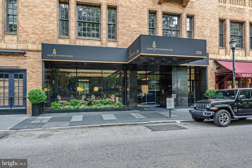 Welcome to luxurious urban living at its finest in the heart of Philadelphia! This exquisite 2-bedroom, 2-bathroom condo at The Estate Homes at Parc Rittenhouse offers an unparalleled lifestyle with a perfect blend of comfort and convenience. 

Step inside to discover a spacious, open-concept living area that seamlessly connects to a modern kitchen and large dining room, ideal for entertaining guests. The kitchen has a peninsula with room for seating and is equipped with a Bertazzoni gas range, Thermador refrigerator, gorgeous white cabinetry, as well as quartz countertops and a white chevron tiled backsplash. The spacious primary bedroom has a Juliet balcony and a large walk-in closet. The ensuite bathroom features a vanity with quartz countertops, and an oversized glass walk-in shower with tiled floor. The second bedroom also has a Juliet balcony and a spacious closet. There is an additional full bath near the second bedroom for added convenience. This unit also features stunning hardwood floors, LG stacked washer/dryer, recessed lighting and high-architectural ceilings. 

Residents of The Estate Homes at Parc Rittenhouse benefit from exclusive access via two secure elevators serving just 20 residences, offering direct entry to the garage, lobby, and amenities floor. These units enjoy the same amenities as other Parc Rittenhouse residents, including a 24-hour doorman and concierge service, a landscaped 7th-floor rooftop with an outdoor pool, spa, children's pool, and a sundeck with lounge chairs. Additionally, there is a brand new state-of-the-art fitness center, a conference room, and a media room. 

Garage parking is available below the building for an additional fee and there is a beautiful lobby area at the entrance. Located in a prime area, you'll have easy access to Philadelphia's finest dining, shopping, and cultural attractions.  The location is also convenient to the Market Street office corridor, The Avenue of the Arts, and University City, with 30th Street Station and Philadelphia International Airport just minutes away. Finally, 7 years remain on the 10 year tax abatement! Schedule a viewing today and experience the best of city living!