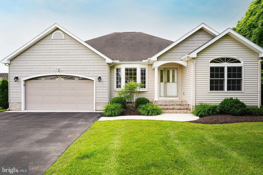 Rare find!  Immaculate one-owner home in the 55+ section of The Villages at Sleepy Hollow.  Enjoy maintenance-free lawn care all year long (grass is cut and weed eater and blower is used weekly from April through October, front yard shrubbery is trimmed twice annually, and in the spring, mulch is laid in the front yard).  Great location - close to the Salisbury Airport and Ocean City, just minutes to shopping, dining, and events in Downtown Salisbury and Salisbury University, yet tucked away on a no-through residential street.  Turnkey 3BR/2BA contemporary ranch full of upgrades.  New Carrier Infinity Series HVAC in 2024.  Natural gas, Rinnai on-demand hot water system.  Open floor plan with fully-equipped kitchen - granite counters, stainless steel appliances, large pull-out pantry cabinet, spice and appliance drawers, and breakfast bar with two counter stools.  Hardwood floors throughout the formal living room with bay window, the dining area highlighted by a tray ceiling and columns, and the family room which includes a gas fireplace with a built-in television nook.  Recently updated primary suite includes plush Stainmaster carpet in the bedroom with wall mounted flat screen television and in the spacious (8’7” X 9’3”) customized closet, and luxurious ensuite bathroom with an accessible, walk-in shower, brand new quartz-topped double-sink vanity, and jetted tub that boasts an Italian tile surround.  Across the home, through an archway, are the guest bedrooms and another bathroom. The front bedroom features a lovely sunburst arched window atop the double windows. The third bedroom could also be utilized as an office.  The second full bath has a brand new designer quartz-topped vanity with gold fixtures, tub/shower combo, and ceramic tile floor. Laundry room includes the washer and dryer and offers custom shelves for storage.   Attached 2-car garage with decorated epoxy flooring houses the tankless water heater and pull-down stairs to a huge floored attic.  Enjoy peaceful moments on the screened back porch and summer picnics on the maintenance-free deck.  Sleepy Hollow is a sought-after, well-established neighborhood of gently winding streets, a variety of home-styles, convenience of city services, sidewalks, and street lights. Sizes, taxes approximate. Please note - the tax record transfer of their purchase doesn’t reflect the price of the home they built, which was approximately an additional $270k
; only the land.