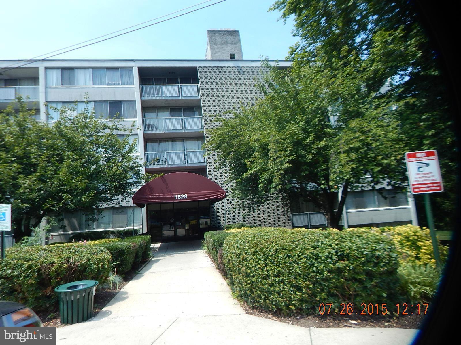 Property selling thru Auction Term. 2 Bedroom/1.5 bathroom with balcony in 3rd Floor. Elevator, Laundry, Party Room. "AS IS" Condition. Convenient location, 1 mile from Beltway, 2 mile from Univ. of MD.