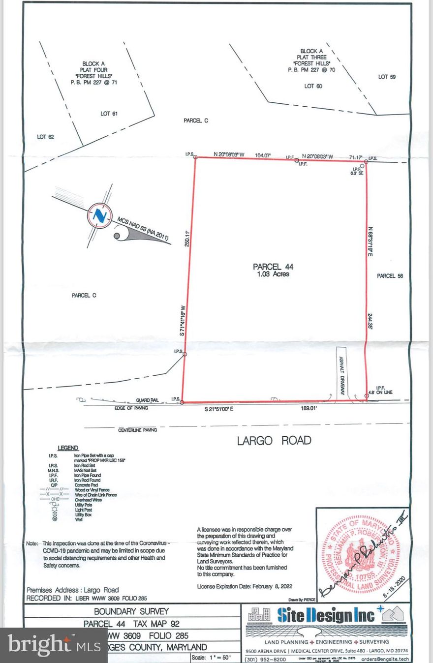 address is 4001 Largo RD. About 37,609sqft of raw land zoned Residential. It has the possibility of having public water, public sewer and electricity. Buyer to be responsible for all accurate information of this lot.