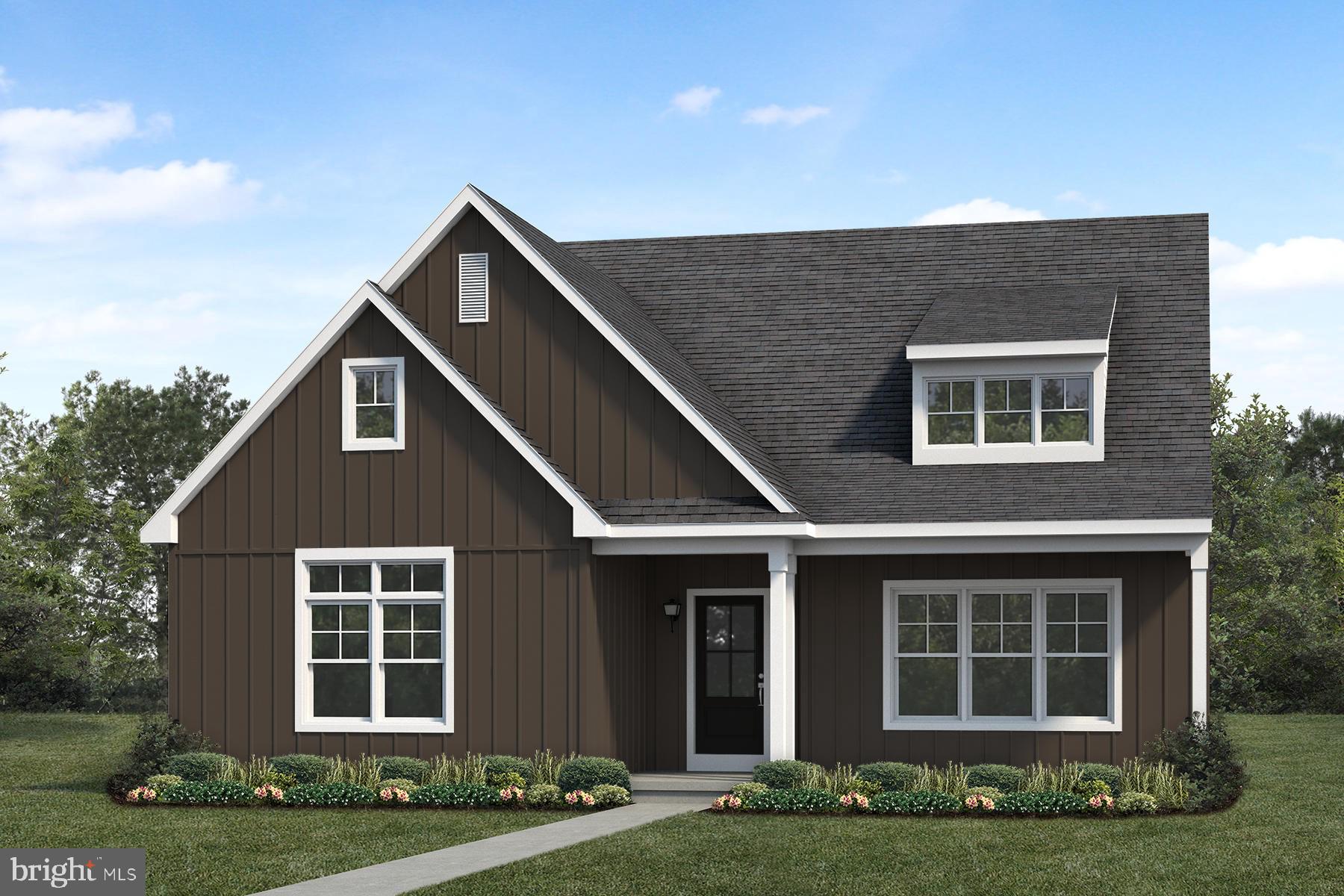 UNDER CONSTRUCTION – AVAILABLE THIS SUMMER: This charming 1-story home in our Winding Creek 55+ community includes a welcoming front porch, 9’ ceilings, and an unfinished bonus room on the 2nd level. The 2-car, rear-load garage opens to a mudroom complete with a built-in bench and large pantry. At the front of the home, there are 2 bedrooms and a full bathroom. Stylish vinyl plank flooring in the foyer extends throughout the main living areas. The living room boasts a cathedral ceiling and a cozy gas fireplace with floor to ceiling stone. The kitchen features stainless steel appliances, attractive cabinetry and quartz countertops with a tile backsplash. The sunny dining area provides sliding glass door access to a screened in porch. Tucked quietly to the back of the home, the owner’s suite includes a private bathroom with a double bowl vanity, tile shower, and an oversized closet.
